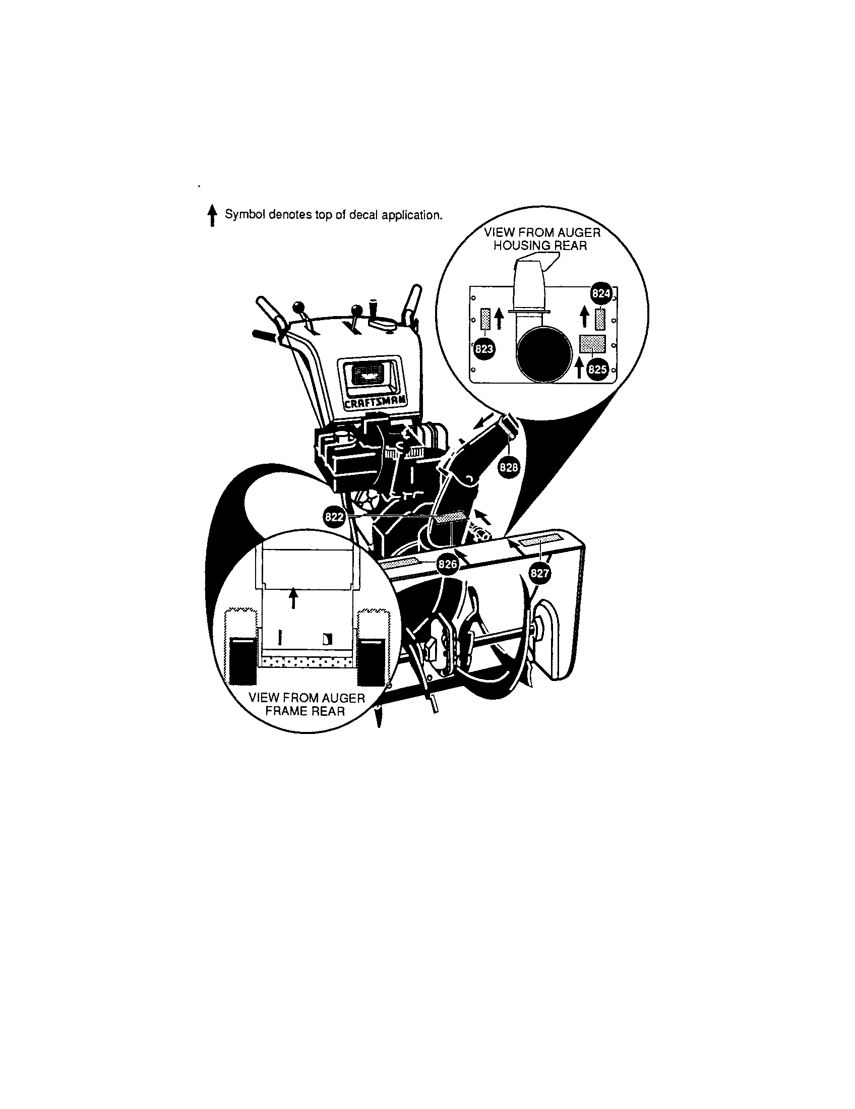 Craftsman 536882650 decals diagram