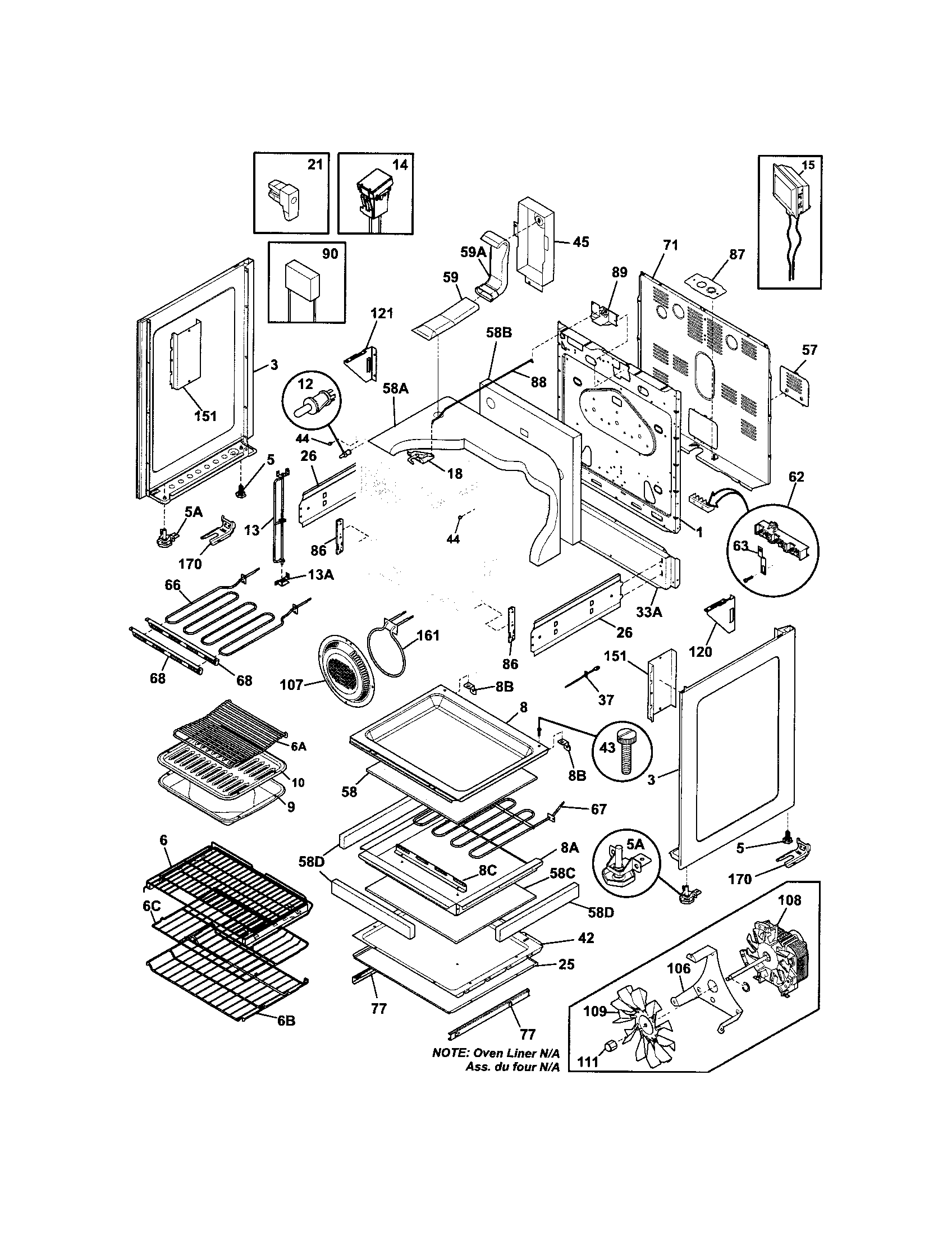 Electrolux EI30EF55GSC body diagram