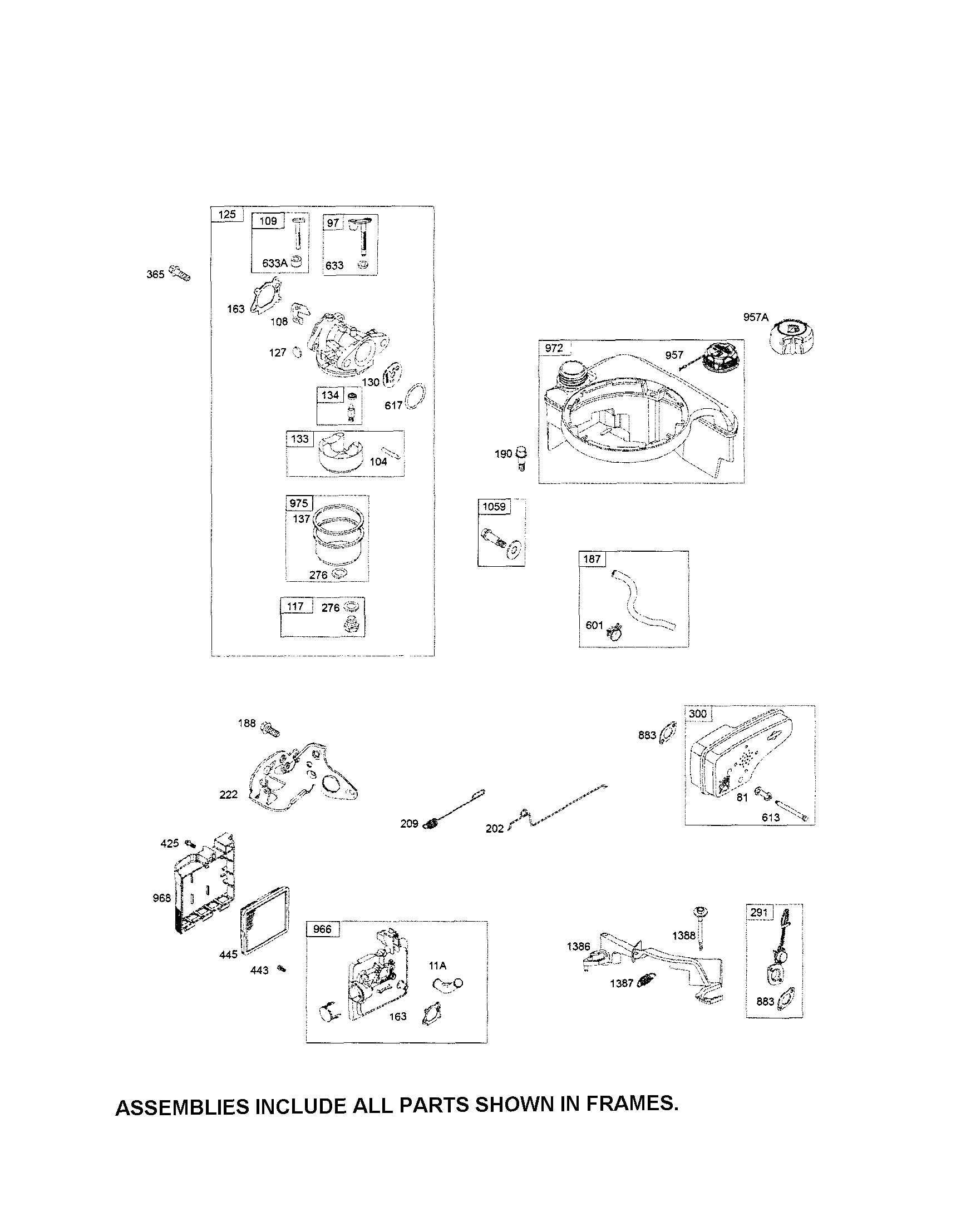 Craftsman 917374362 carburetor/fuel tank/muffler diagram
