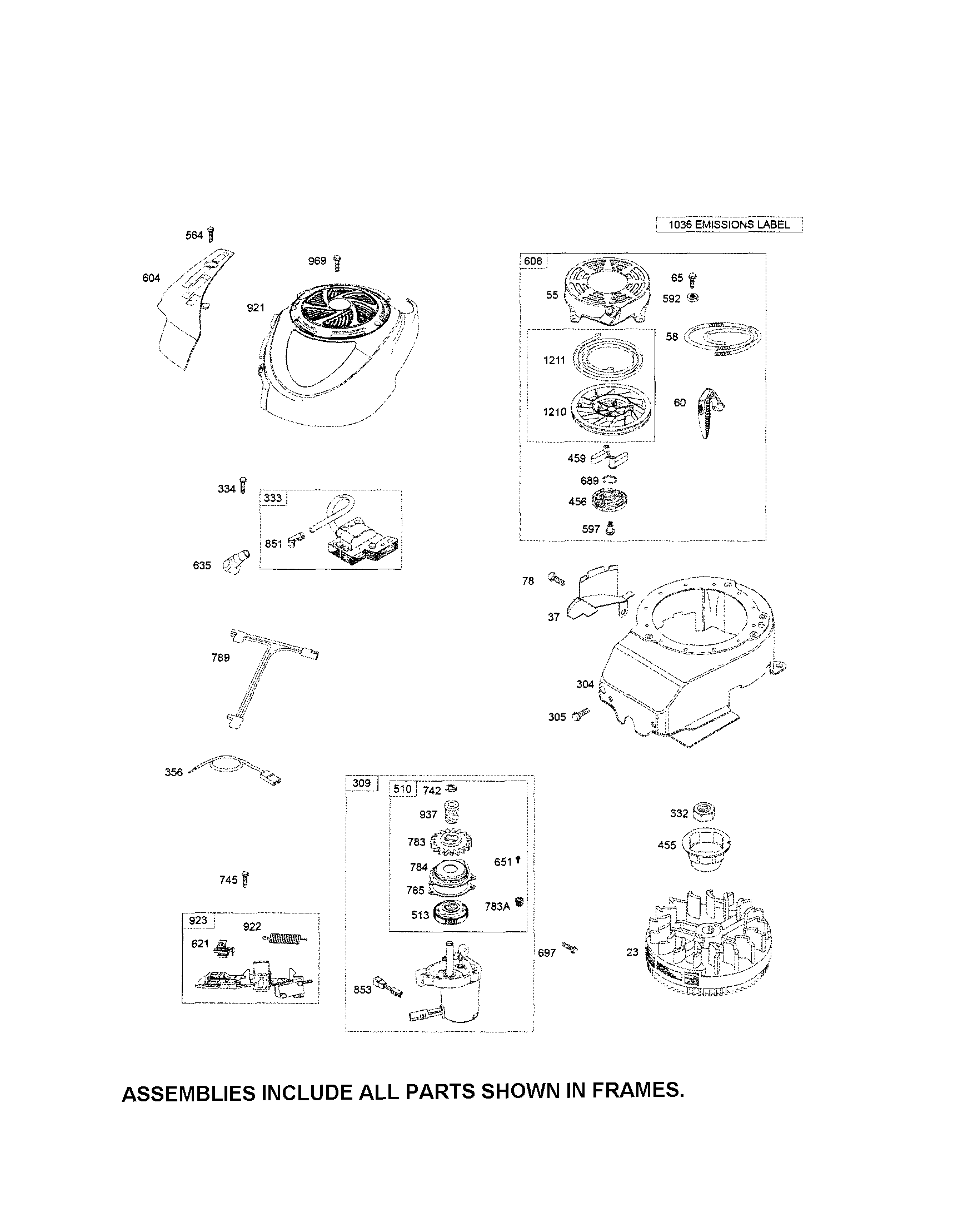 Craftsman 917374362 rewind starter/starter motor diagram