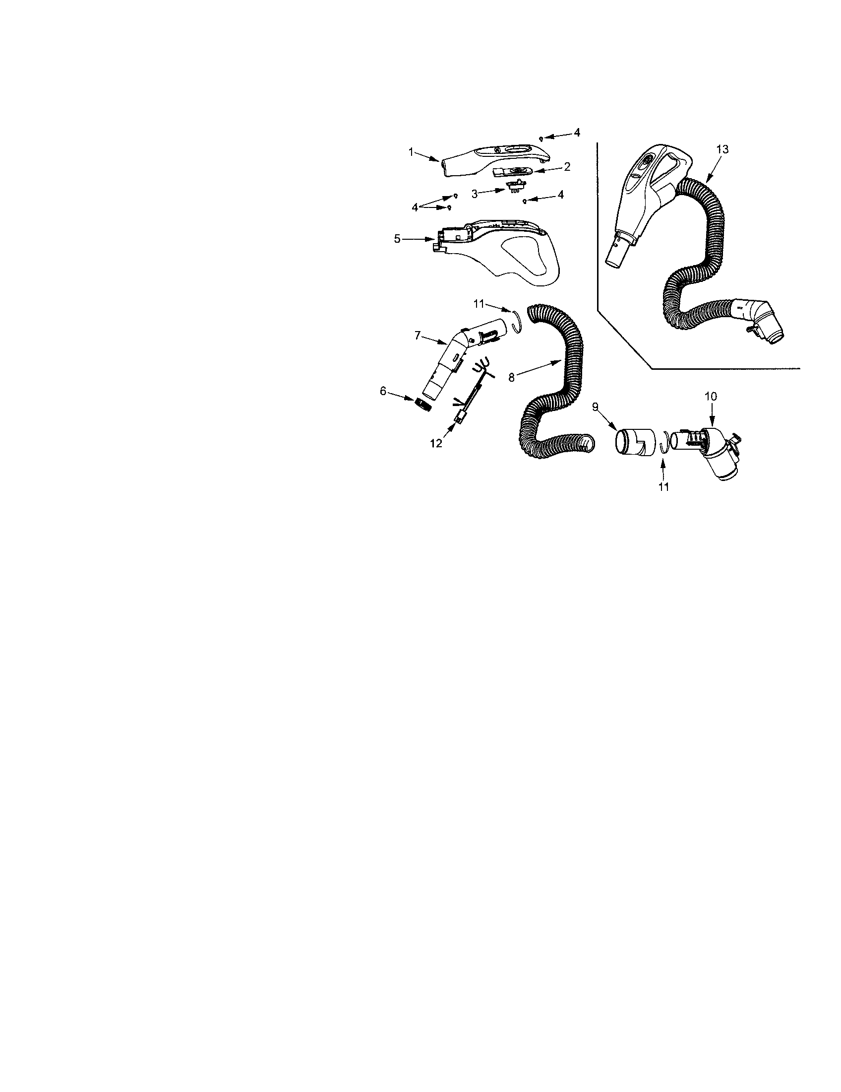 Kenmore 11628614801 hose diagram