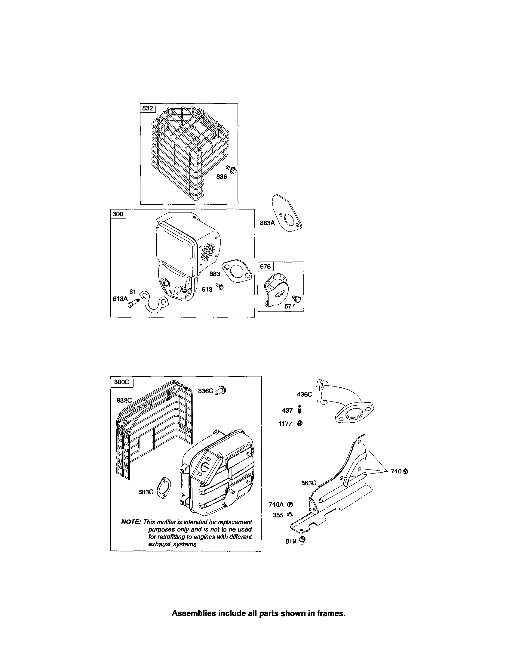 Craftsman 580326311 muffler diagram