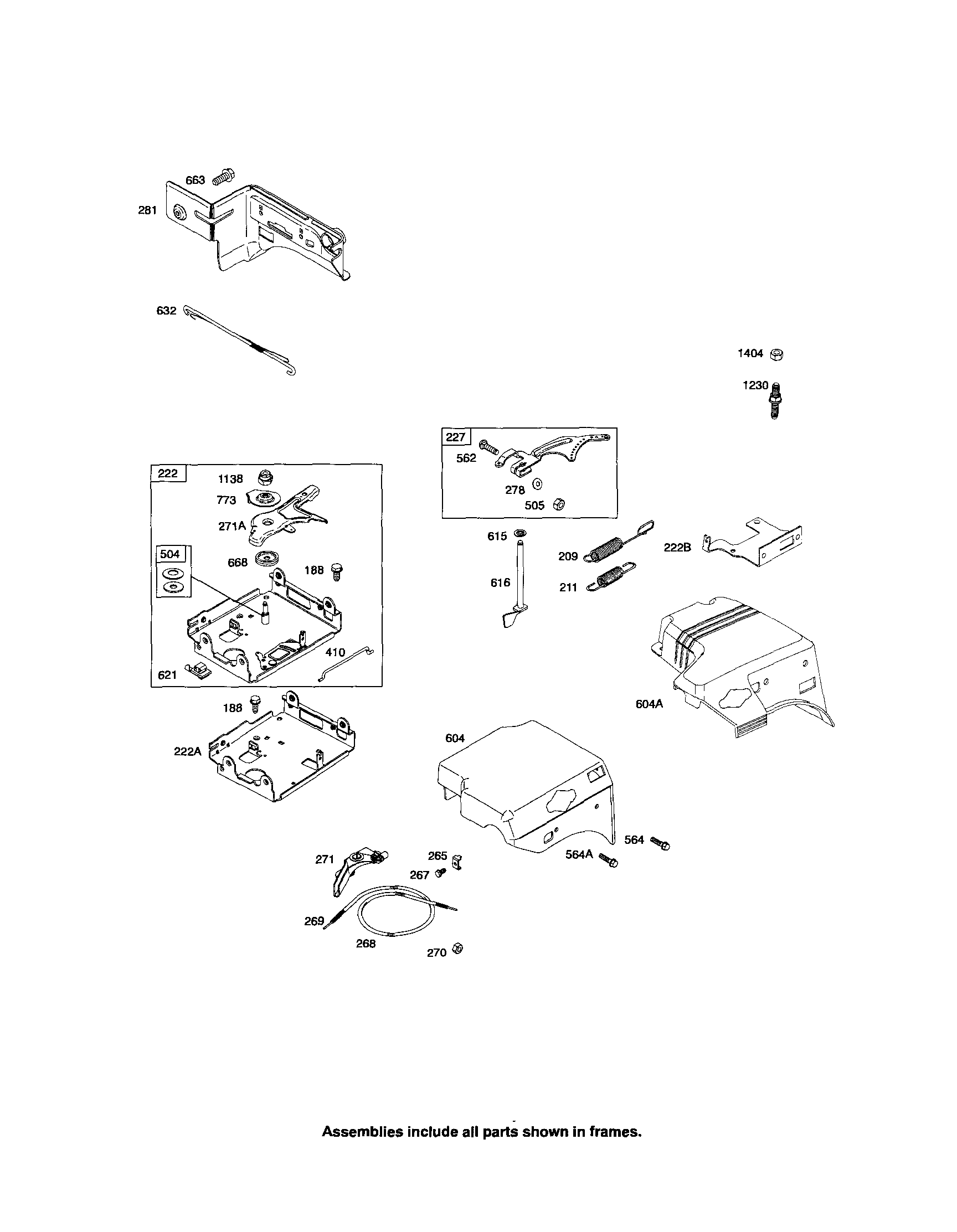 Craftsman 580326311 control bracket & cover diagram