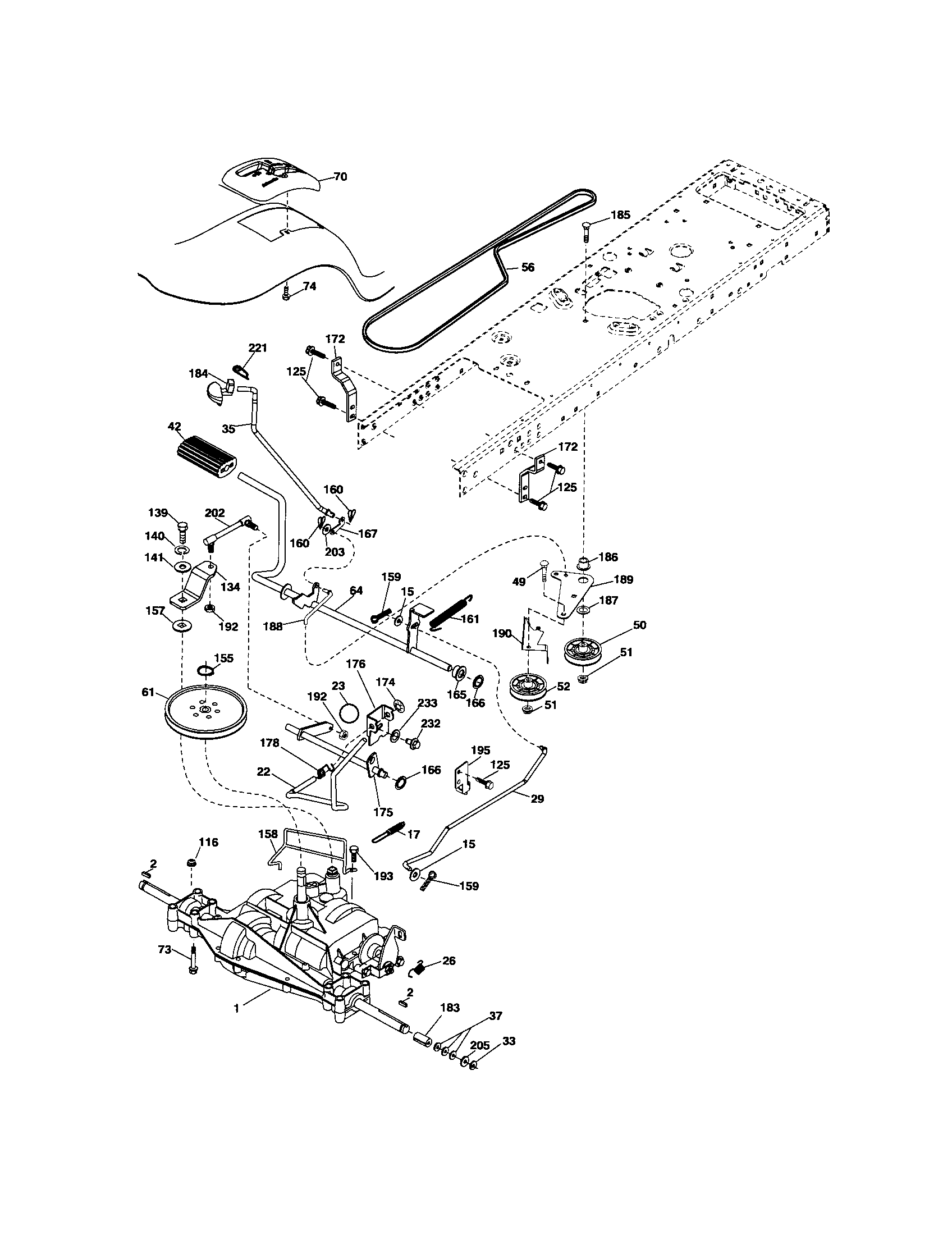 Craftsman 917289070 ground drive diagram