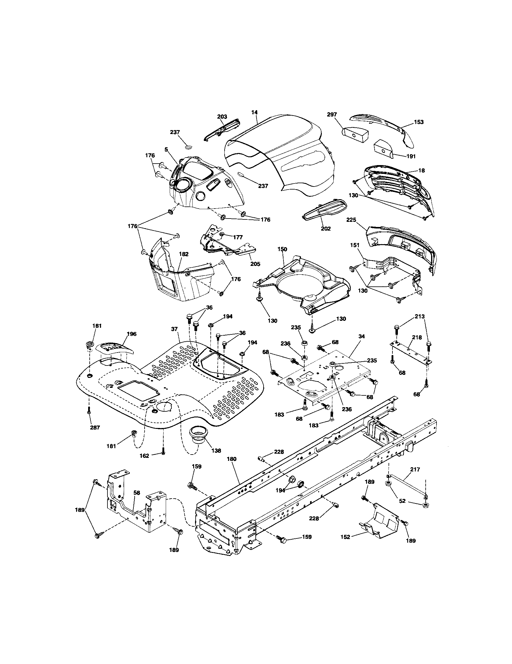 Craftsman 917289080 chassis diagram