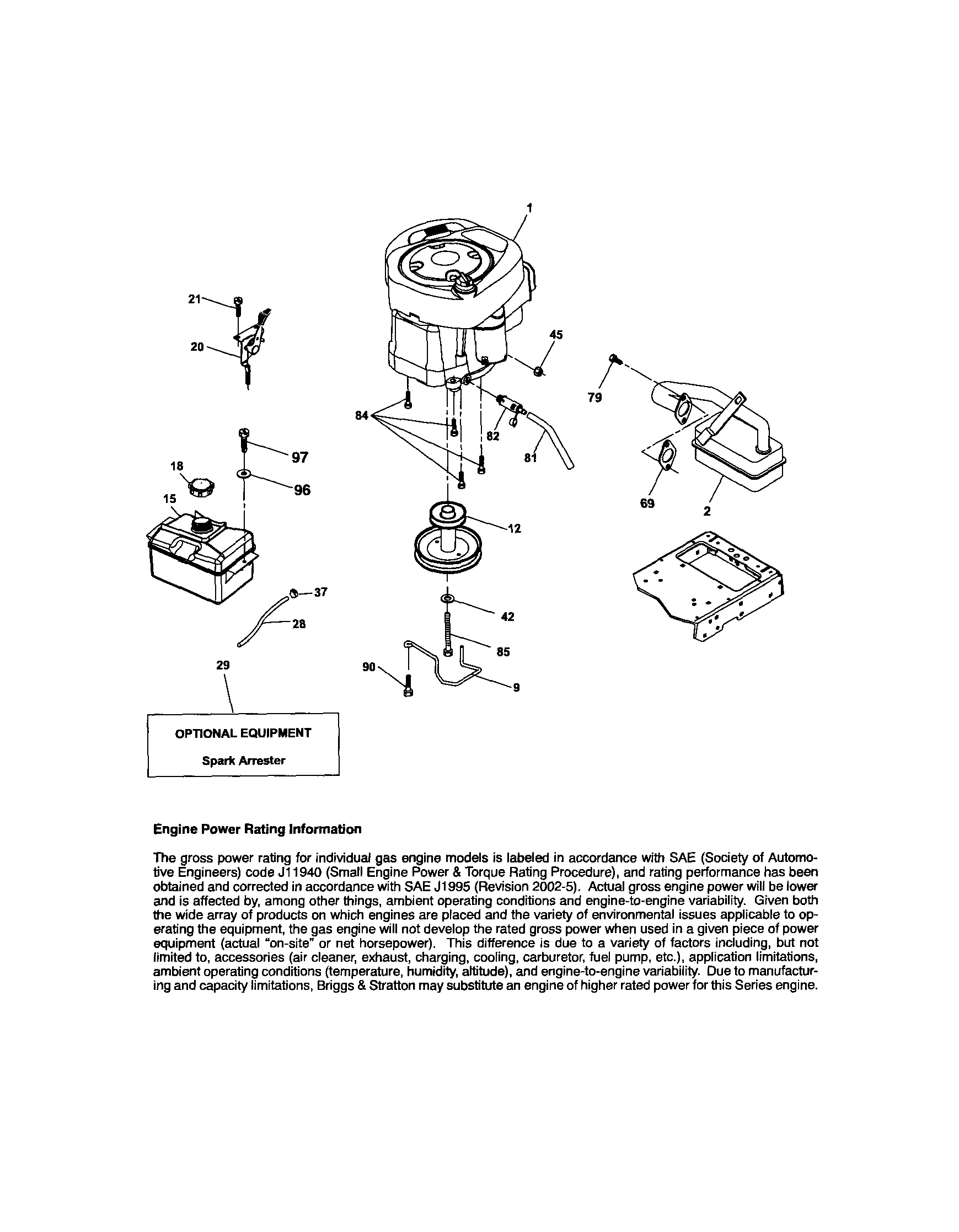 Craftsman 917289080 engine diagram