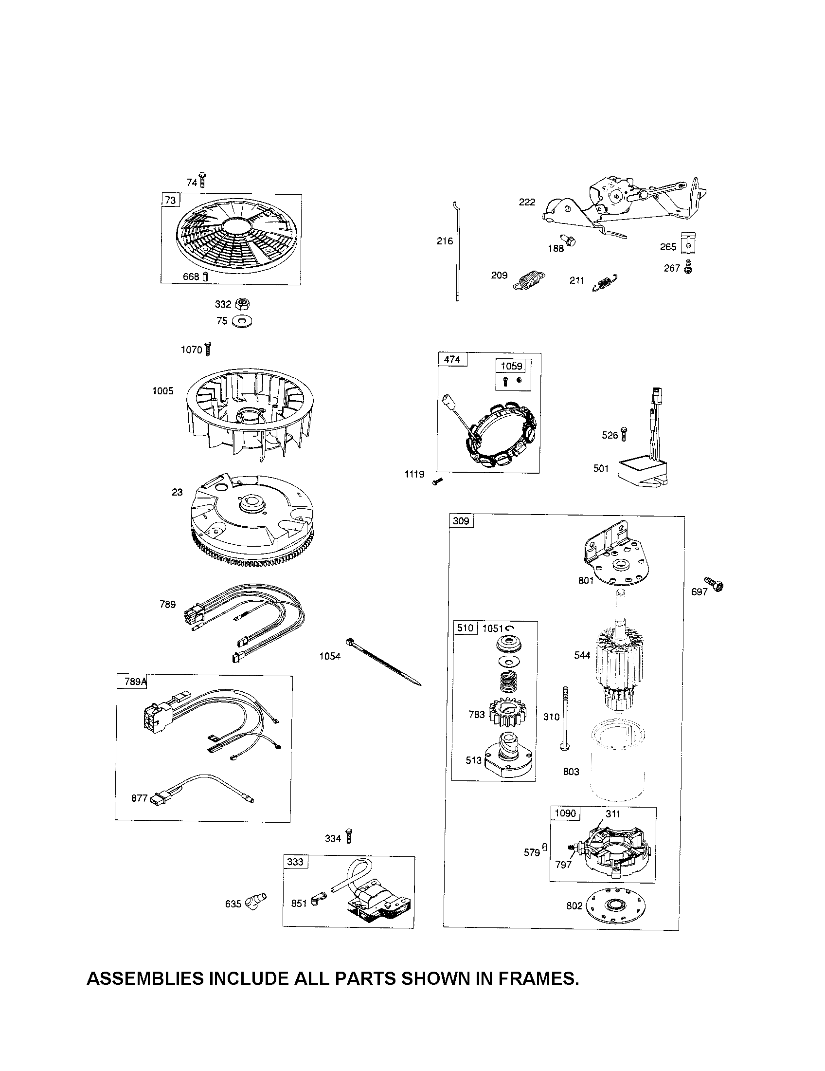Craftsman 917289720 motor-starter/alternator diagram