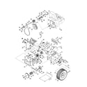 Craftsman 247888450 wheels/transmission frame diagram