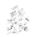 MTD 31AS6WEG799 axle/engine/wheels diagram