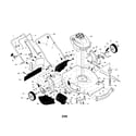 Craftsman 917376390 engine/housing/handle diagram