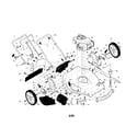 Craftsman 917376540 engine/housing/handle diagram