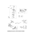 Briggs & Stratton 124L02-1307-F1 carburetor/fuel tank/muffler diagram