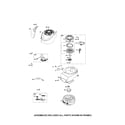 Craftsman 917374543 rewind starter/blower housing diagram