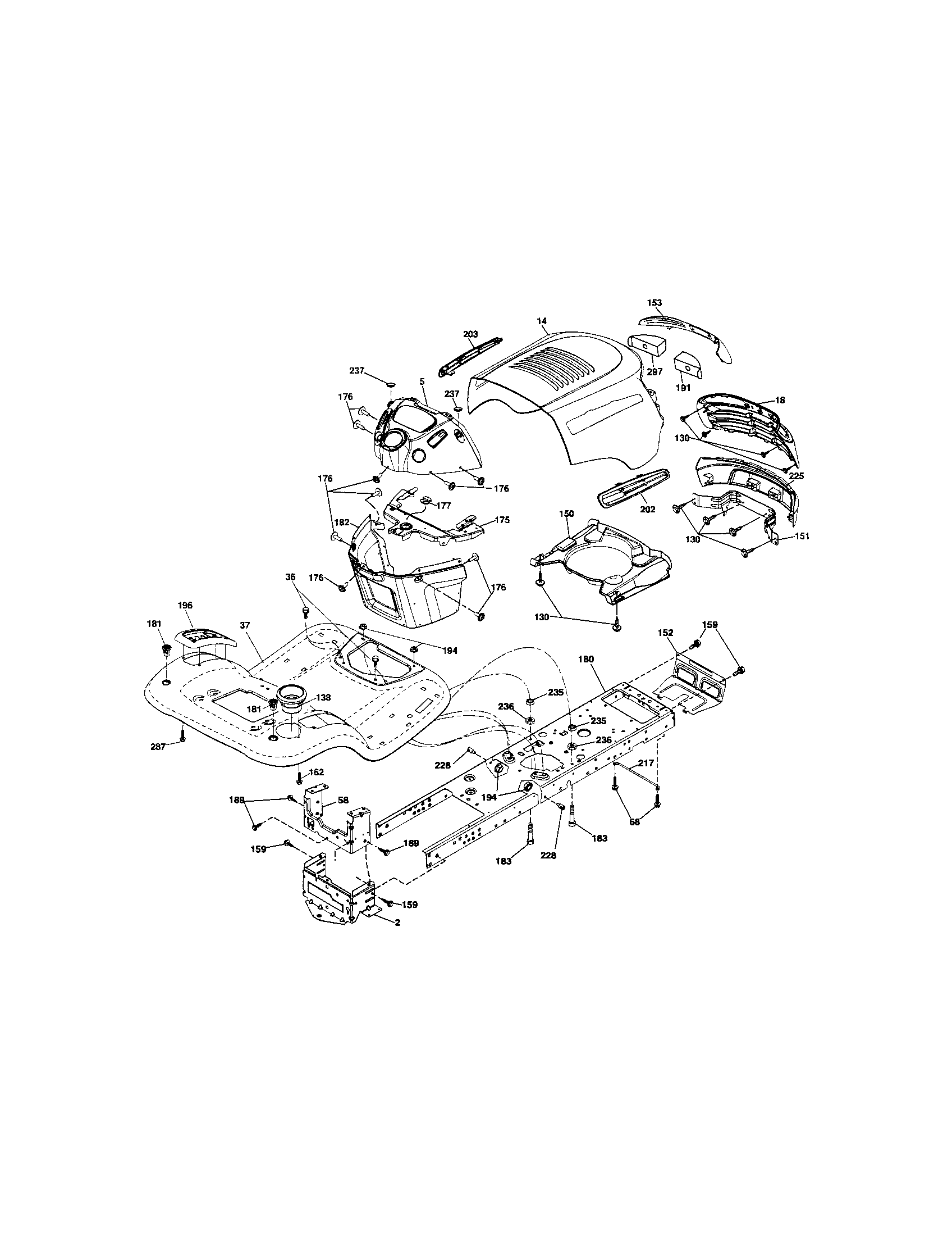 Craftsman 917289101 chassis diagram
