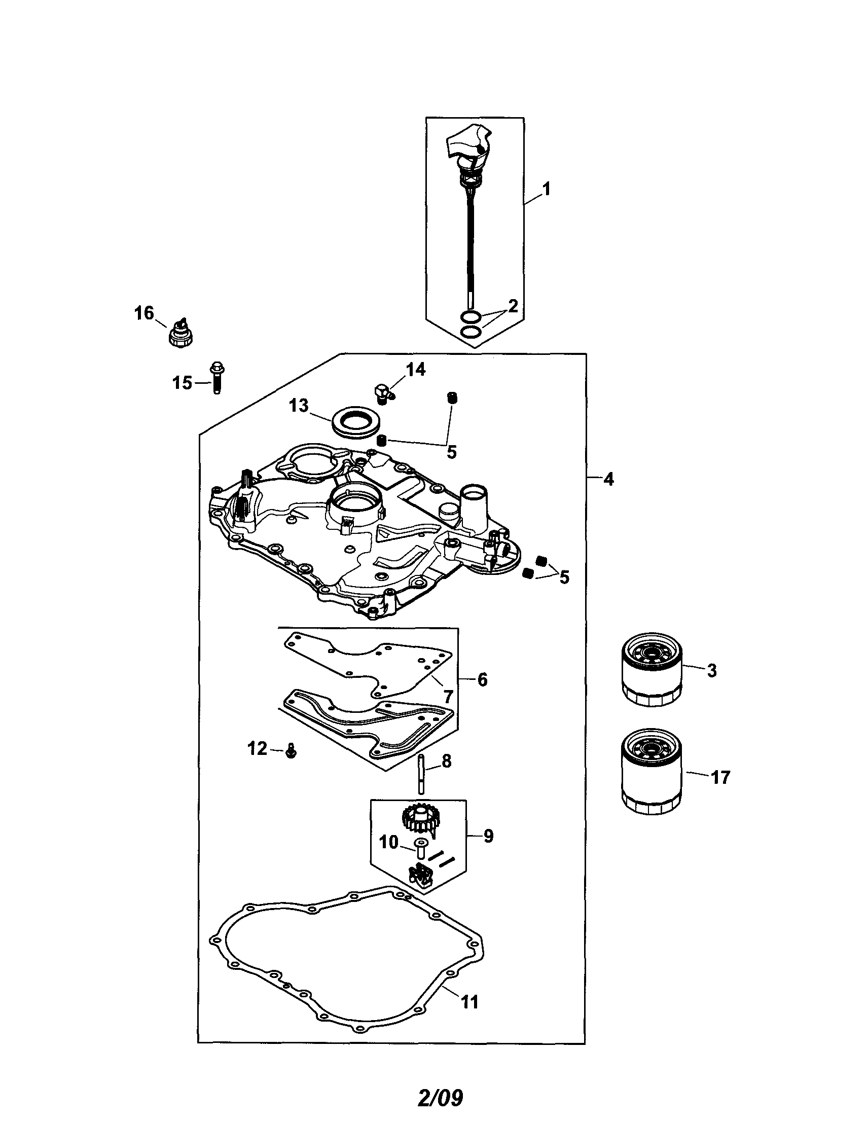 Craftsman 917289344 oil pan/lubrication diagram