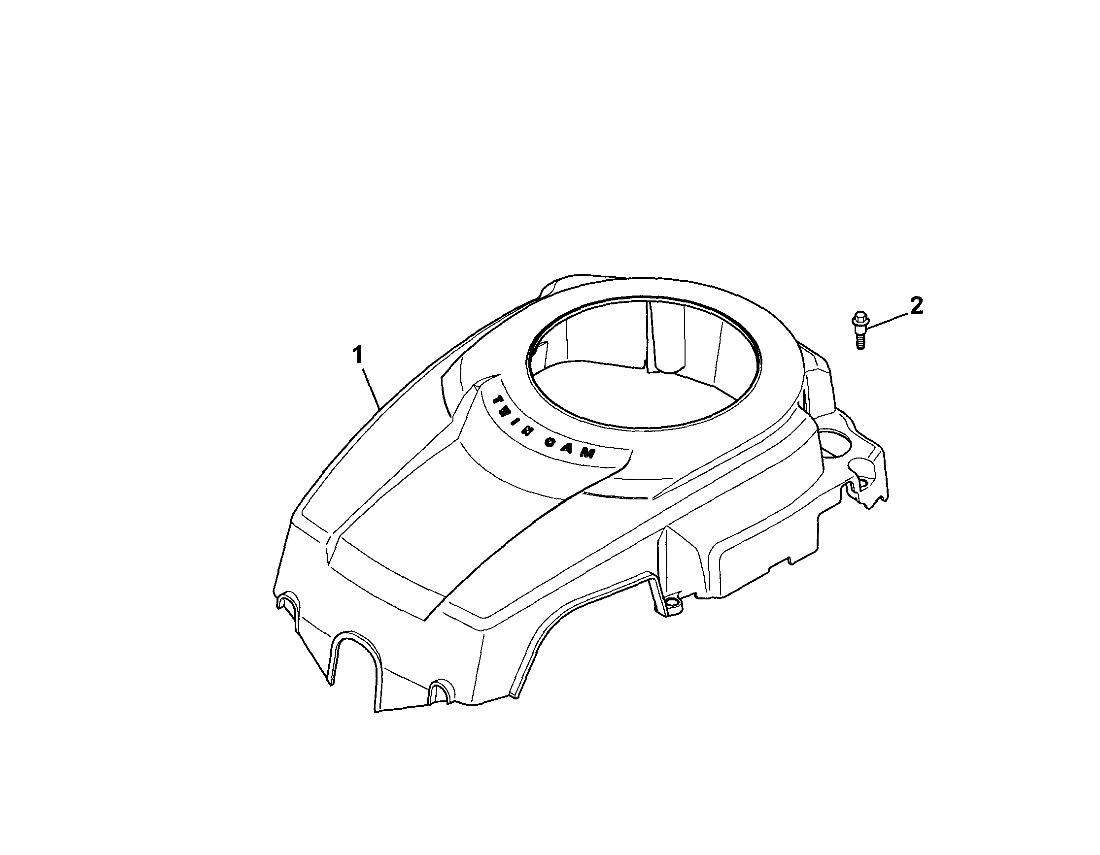 Craftsman 917289344 blower housing/baffles diagram