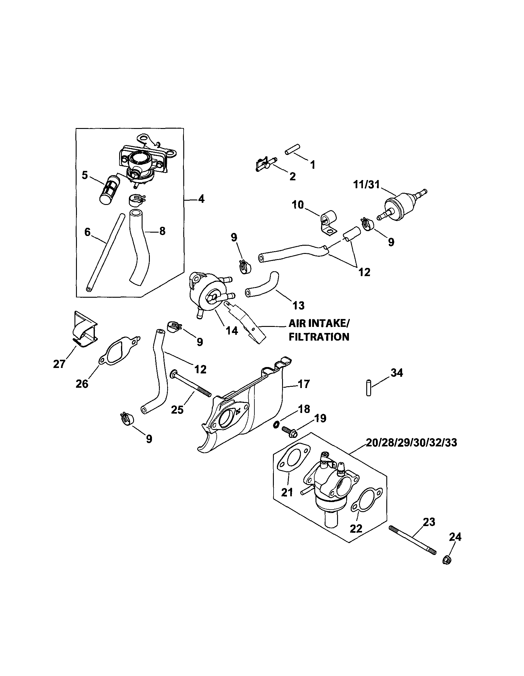 Craftsman 917289344 fuel system diagram