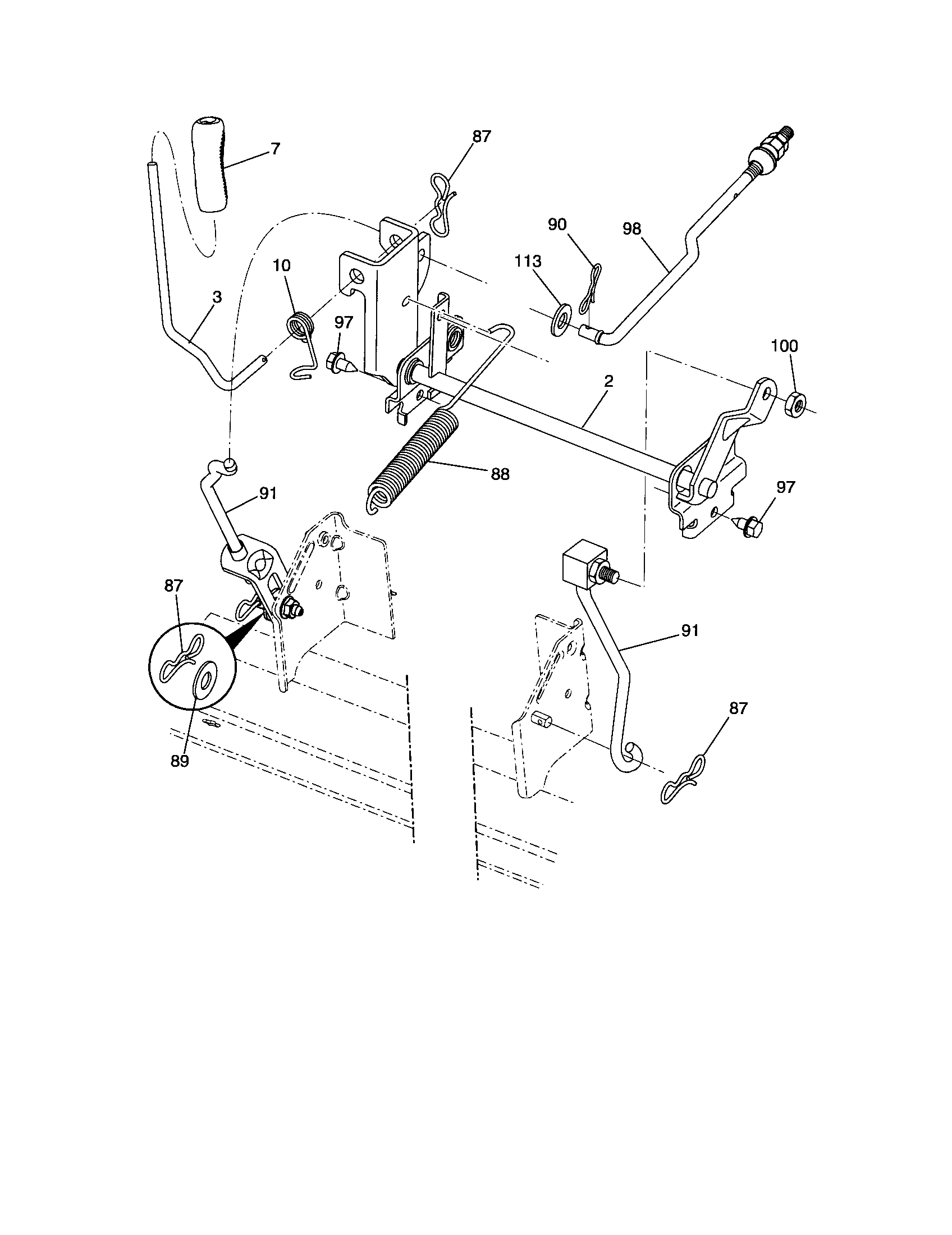 Craftsman 917289360 lift diagram