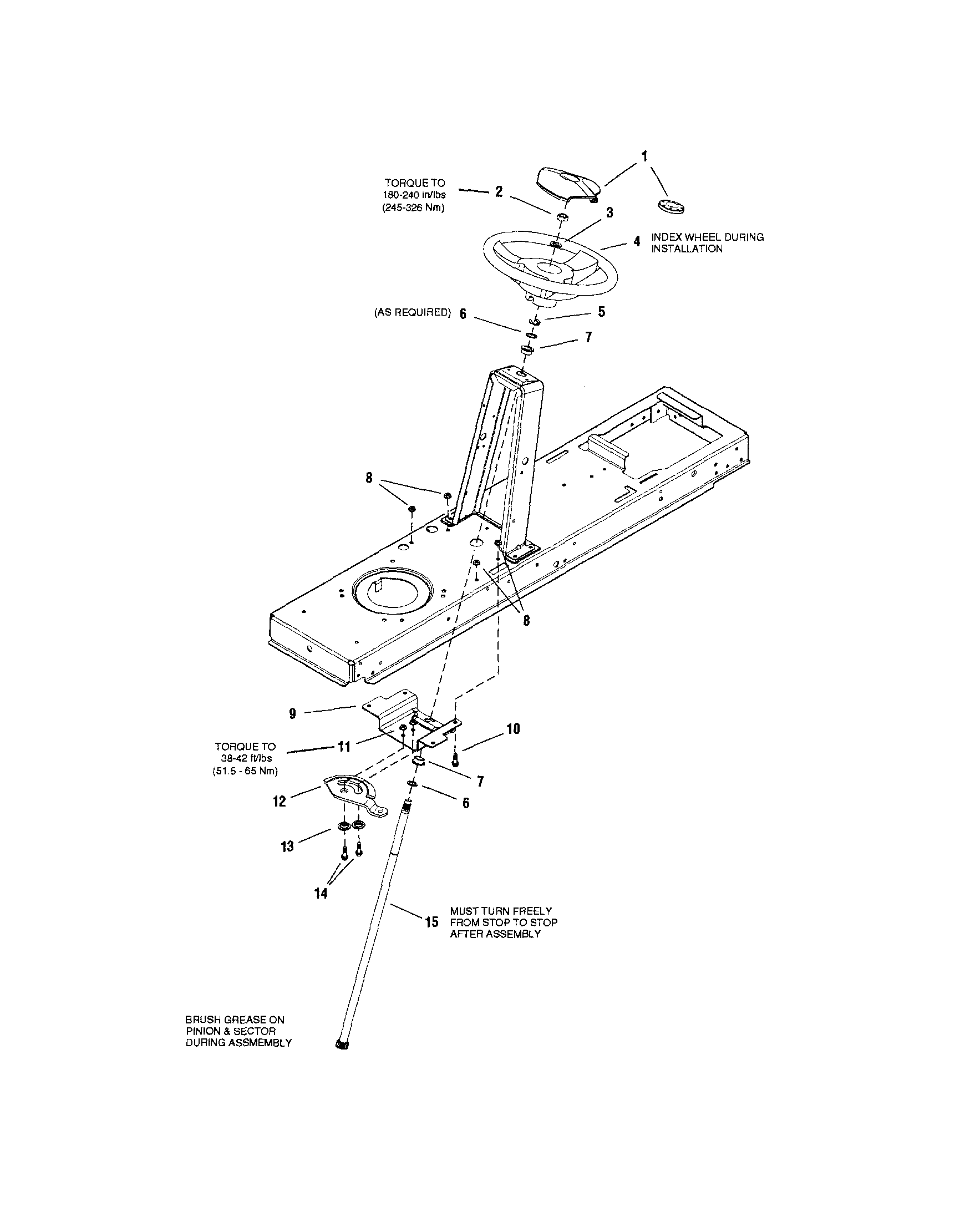 Snapper LT23420 steering diagram