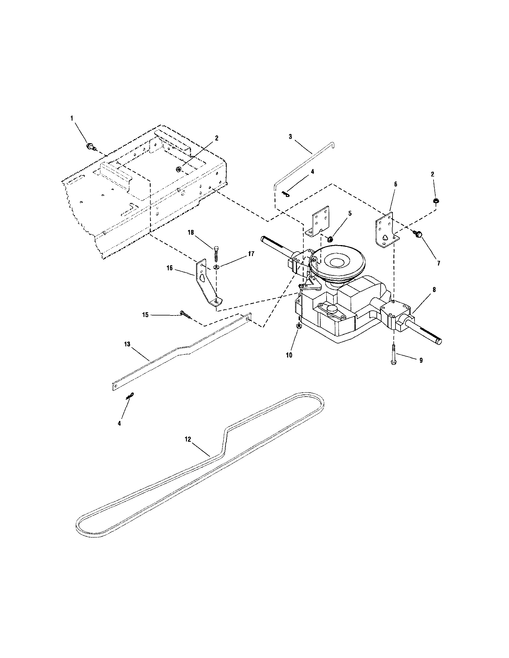 Snapper LT23420 transmission diagram