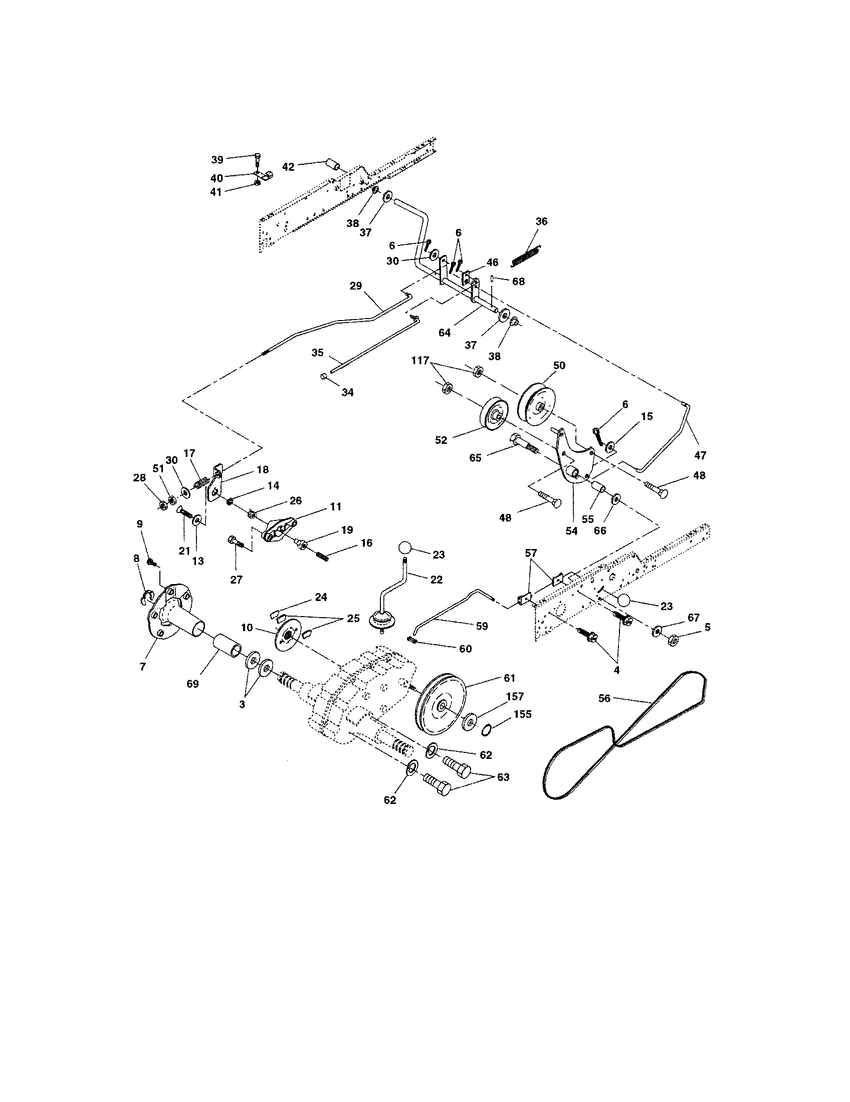 Craftsman 917276012 ground drive diagram