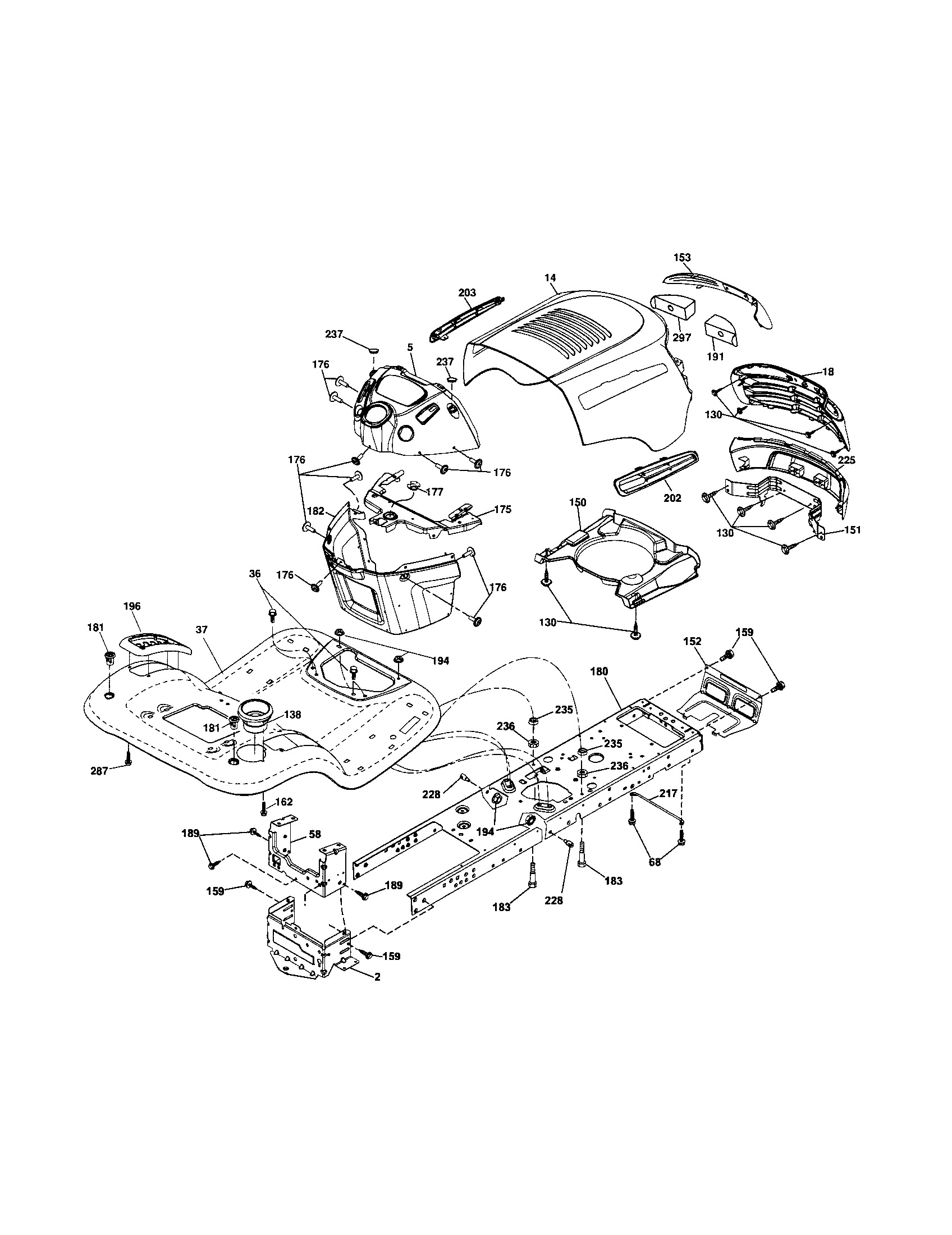 Craftsman 917253660 chassis diagram