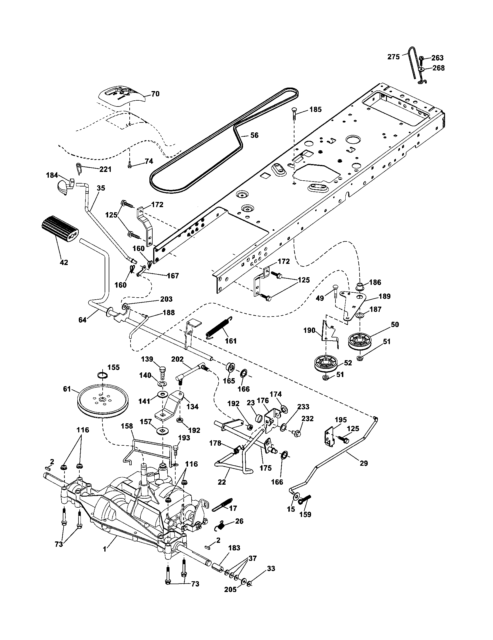 Craftsman 917253660 ground drive diagram