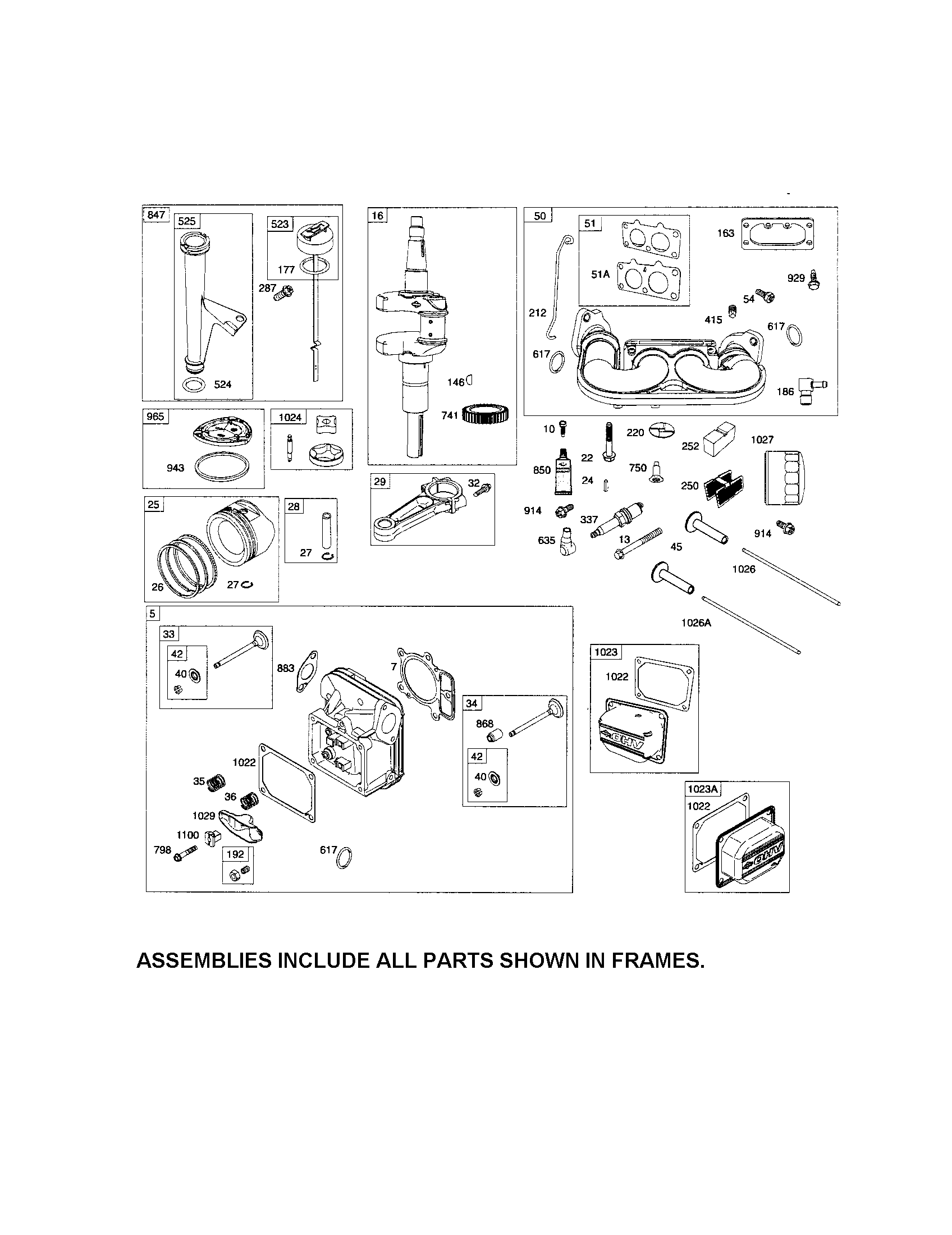 Craftsman 917254141 crankshaft/intake manifold diagram