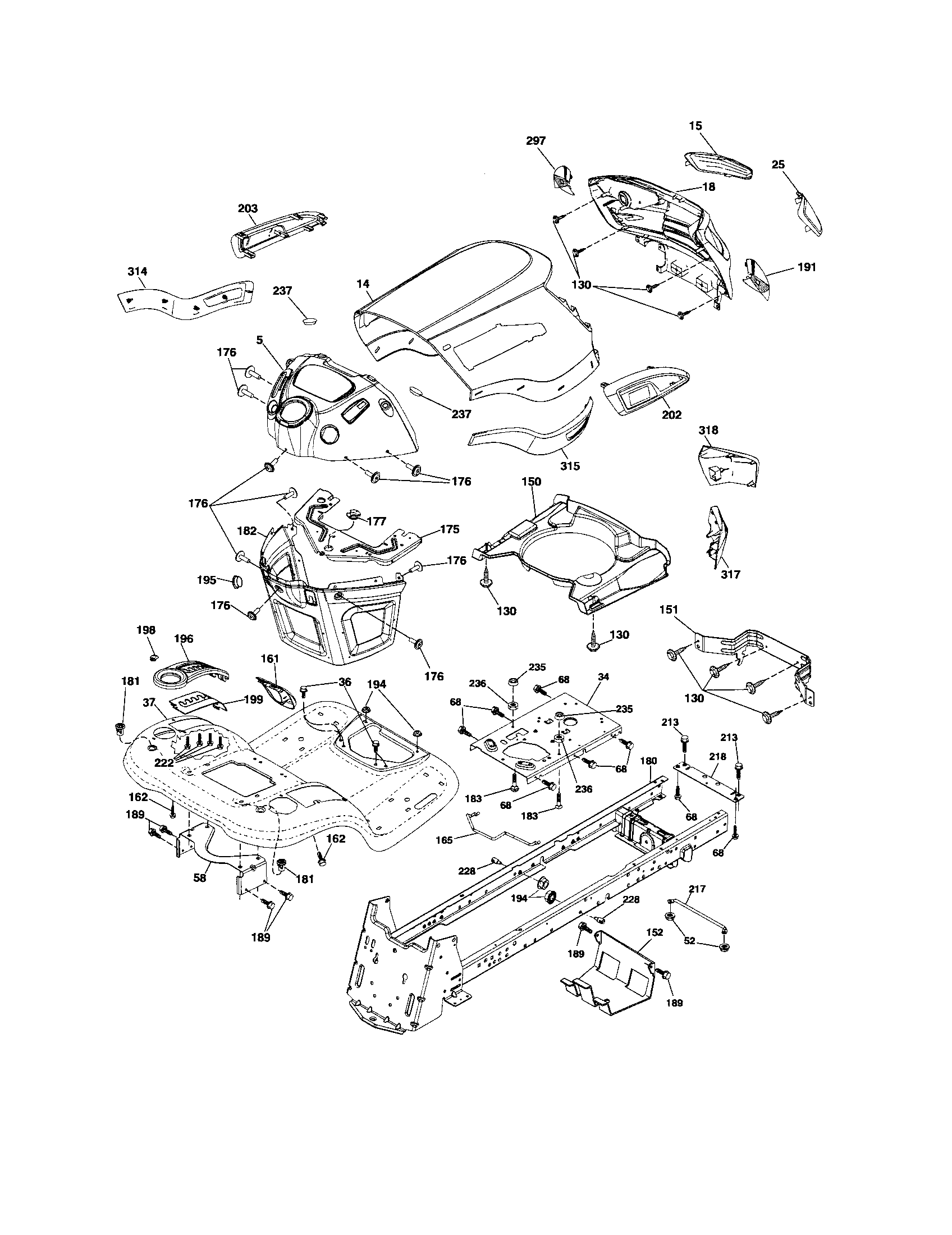 Craftsman 917253710 chassis diagram