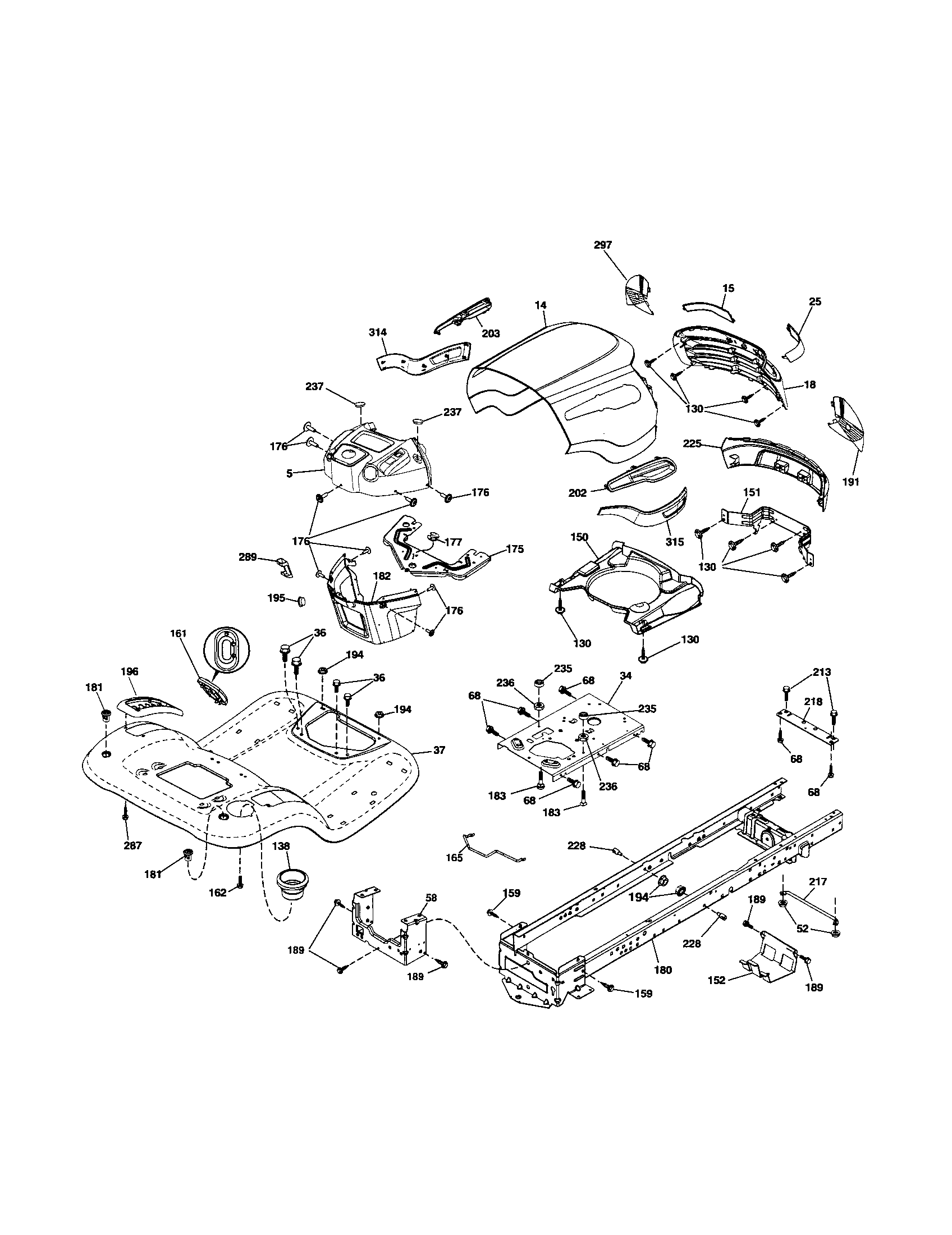 Craftsman 917254140 chassis diagram
