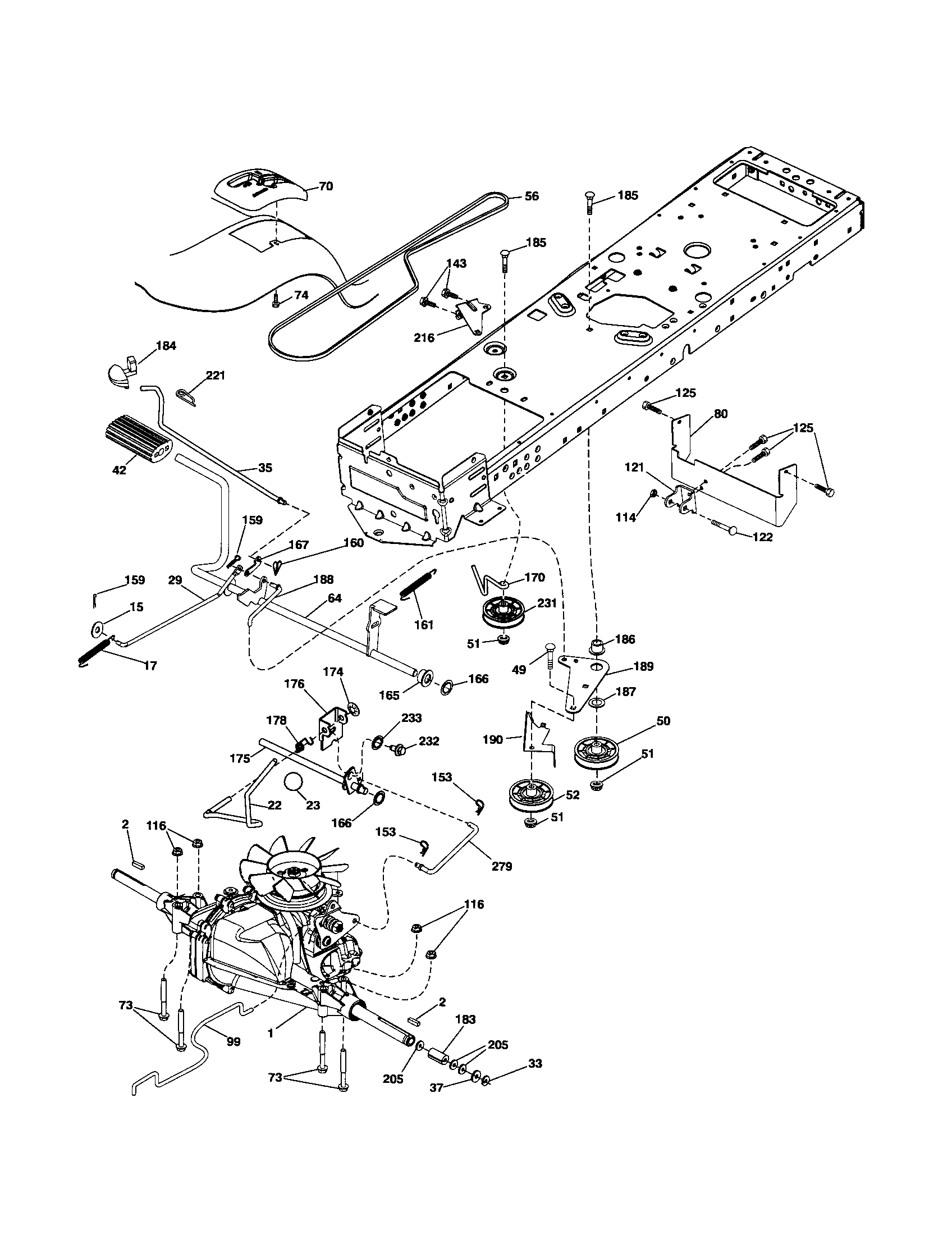 Craftsman 917254140 ground drive diagram