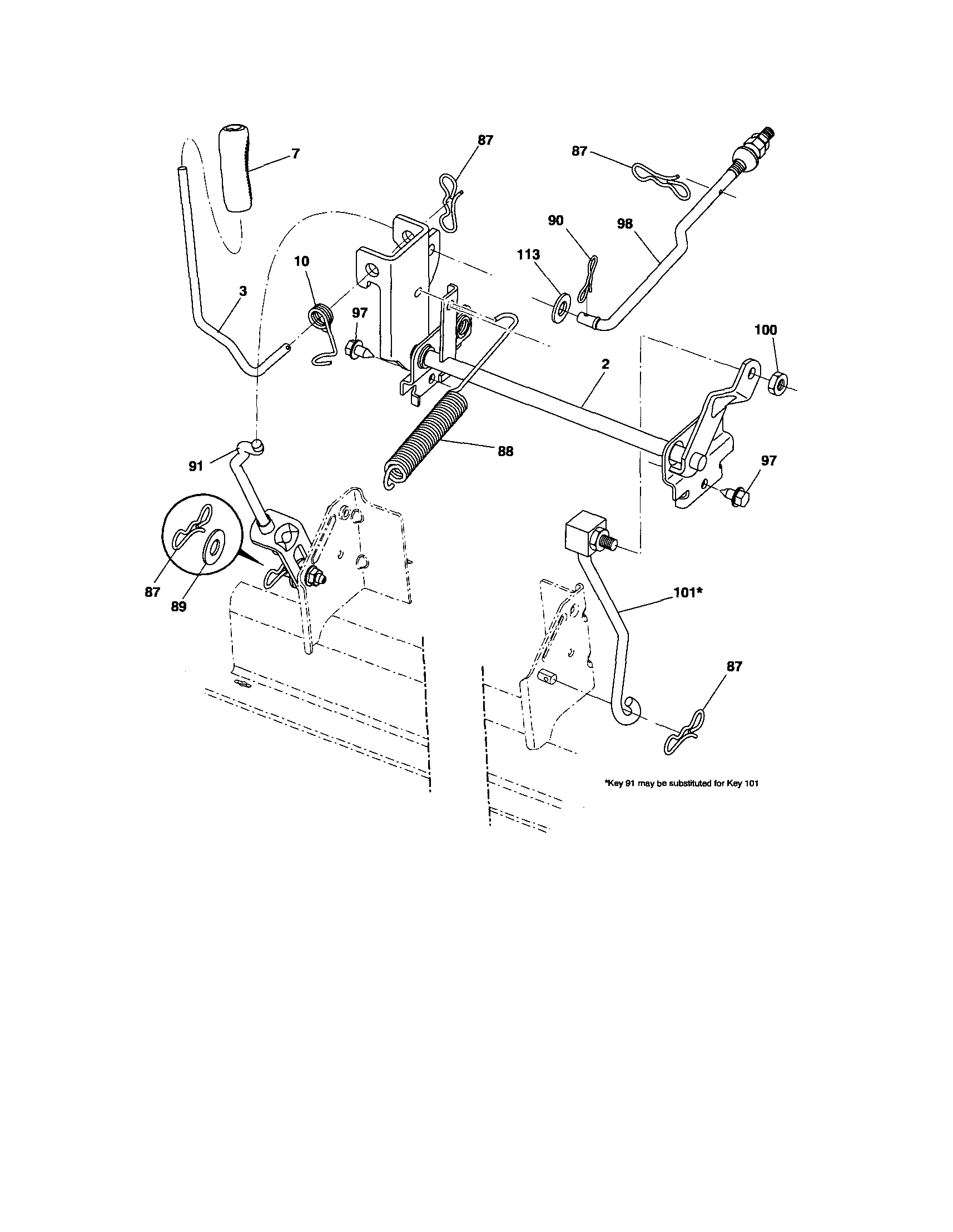 Craftsman 917254140 lift diagram