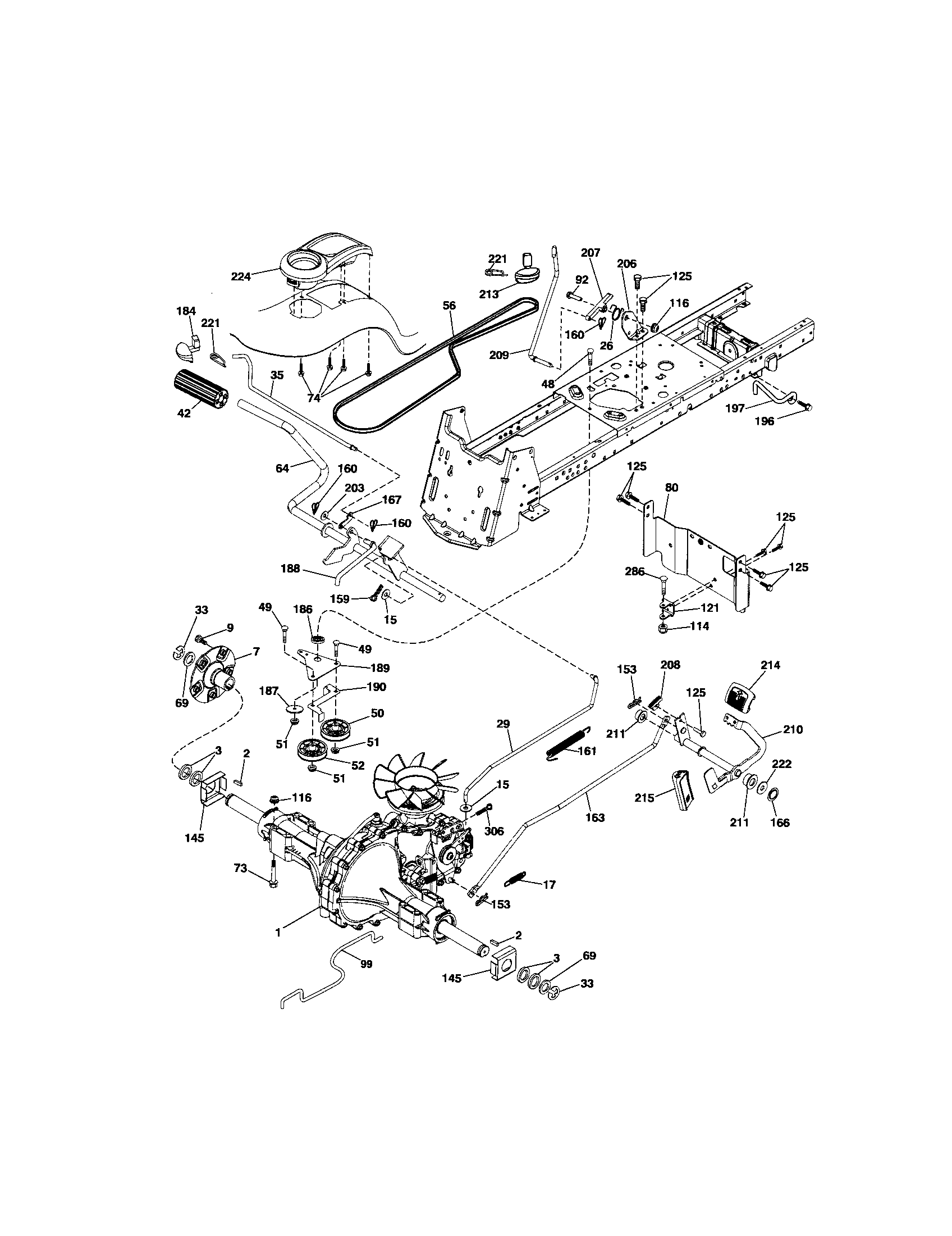 Craftsman 917289470 ground drive diagram