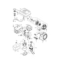 Honda GX390UT1 starter/fuel tank diagram