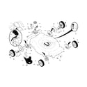 Craftsman 917374090 drive control/gear case/wheels diagram