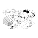 Craftsman 917374060 drive control/gear case/wheels diagram