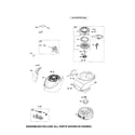 Craftsman 917389062 rewind starter/blower housing diagram
