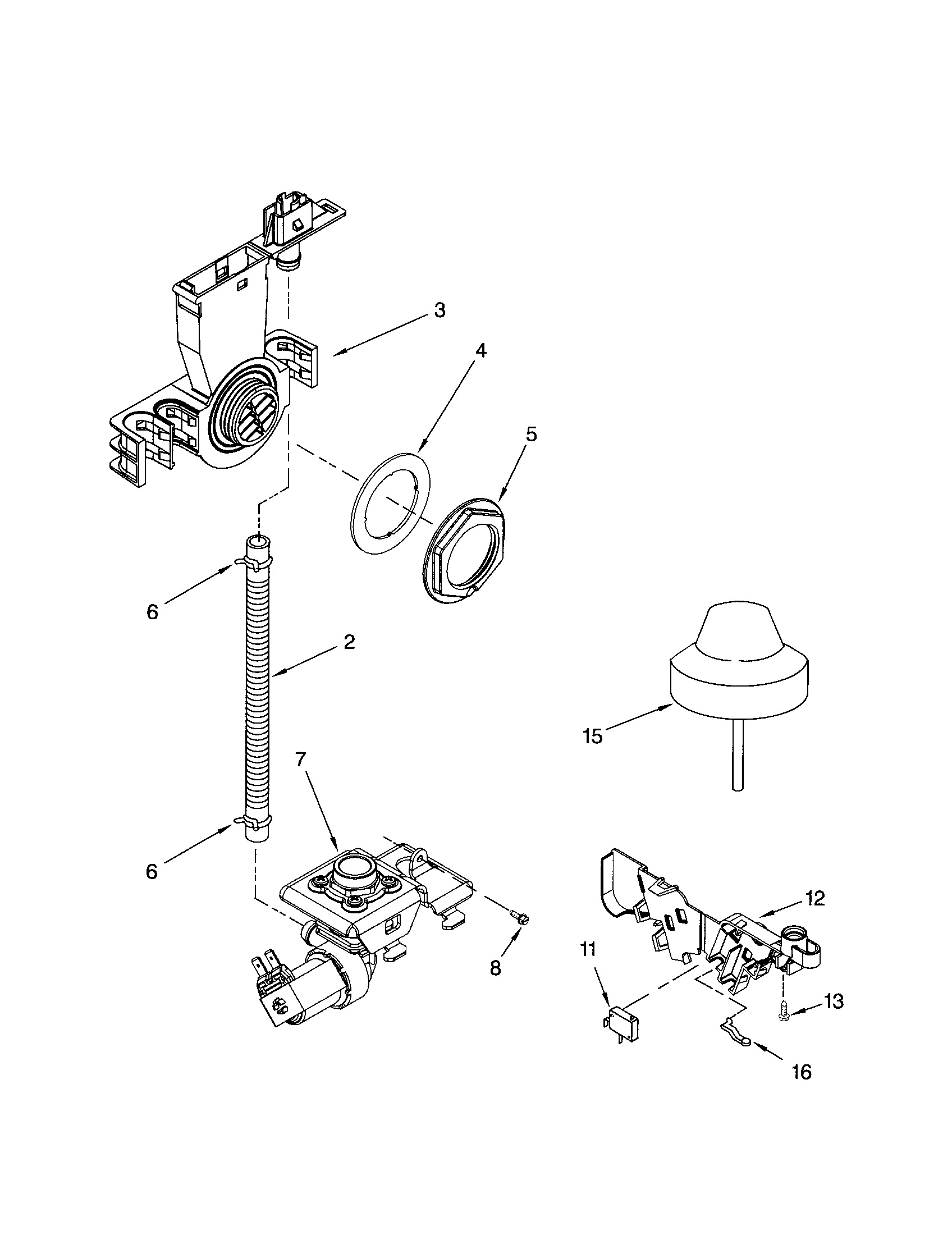 Whirlpool GU2500XTPS6 fill and overfill diagram