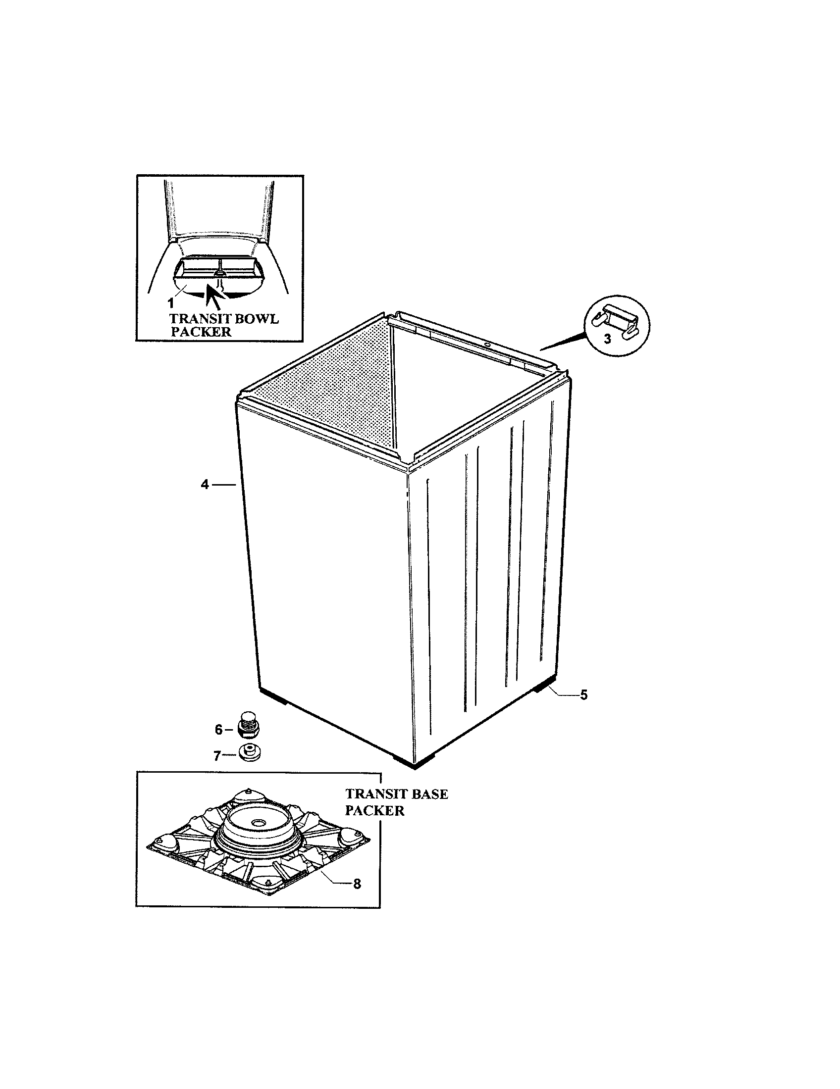 Fisher & Paykel GWL15-96155A wrapper diagram