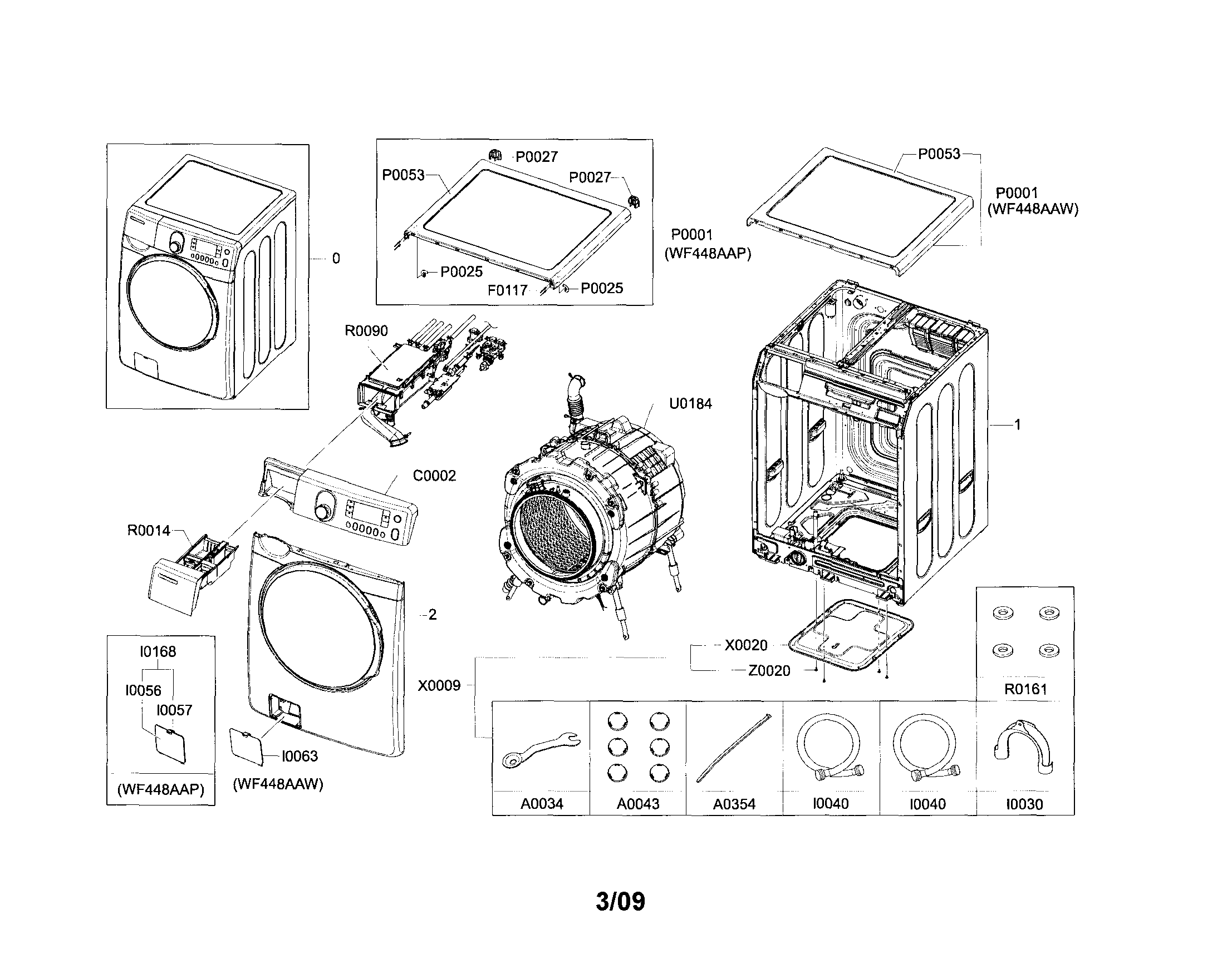 Samsung WF448AAP/XAC main diagram