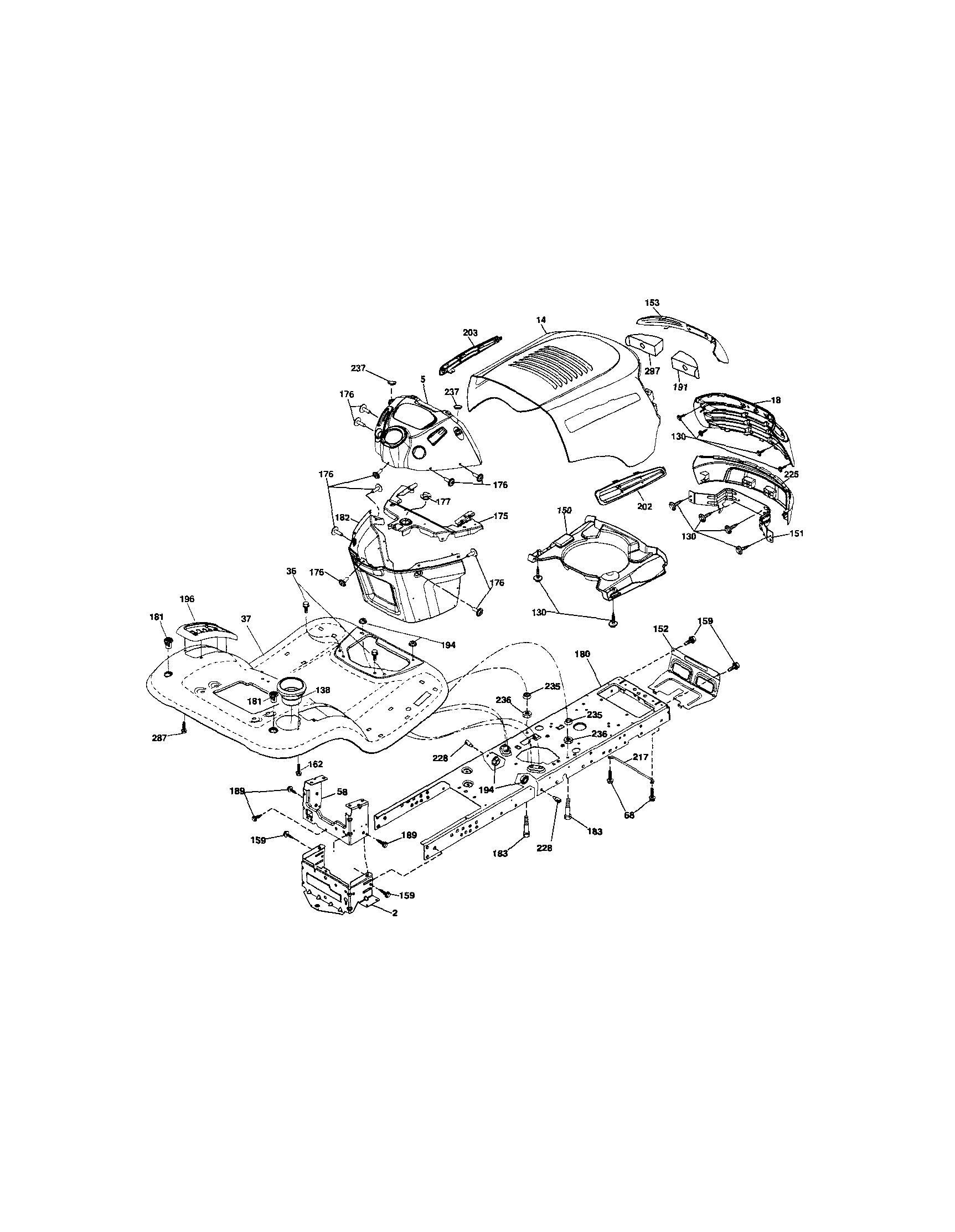 Craftsman 917289102 chassis diagram