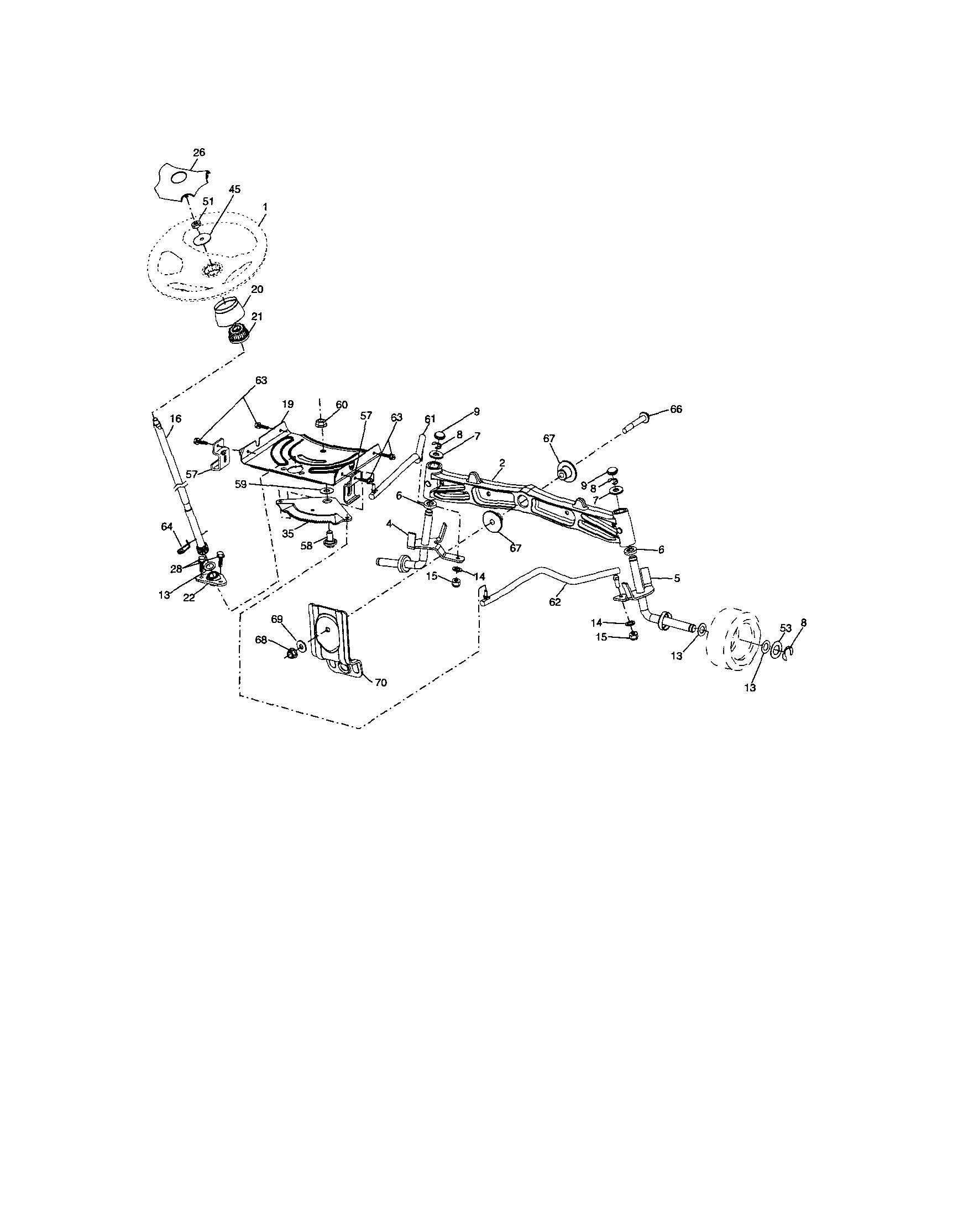 Craftsman 917289251 steering diagram