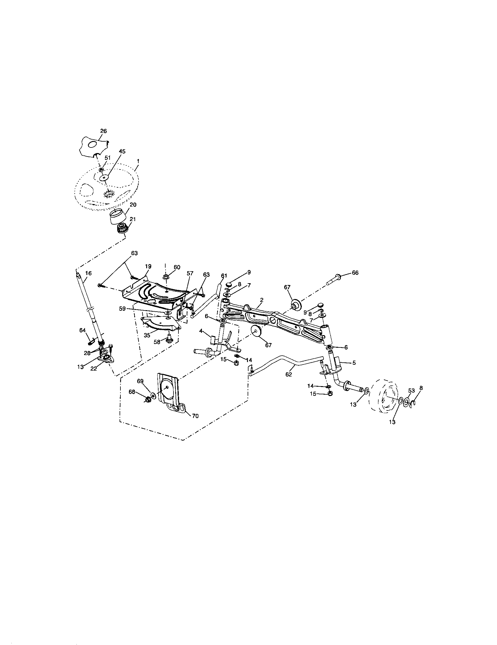 Craftsman 917289451 steering diagram