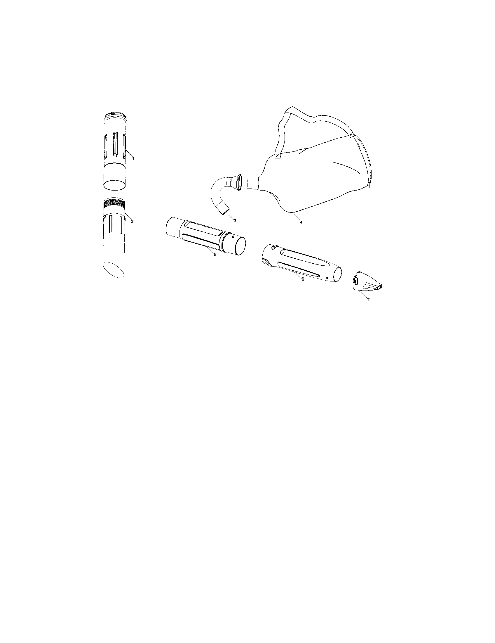 Craftsman 358794763 vac bag/hose diagram