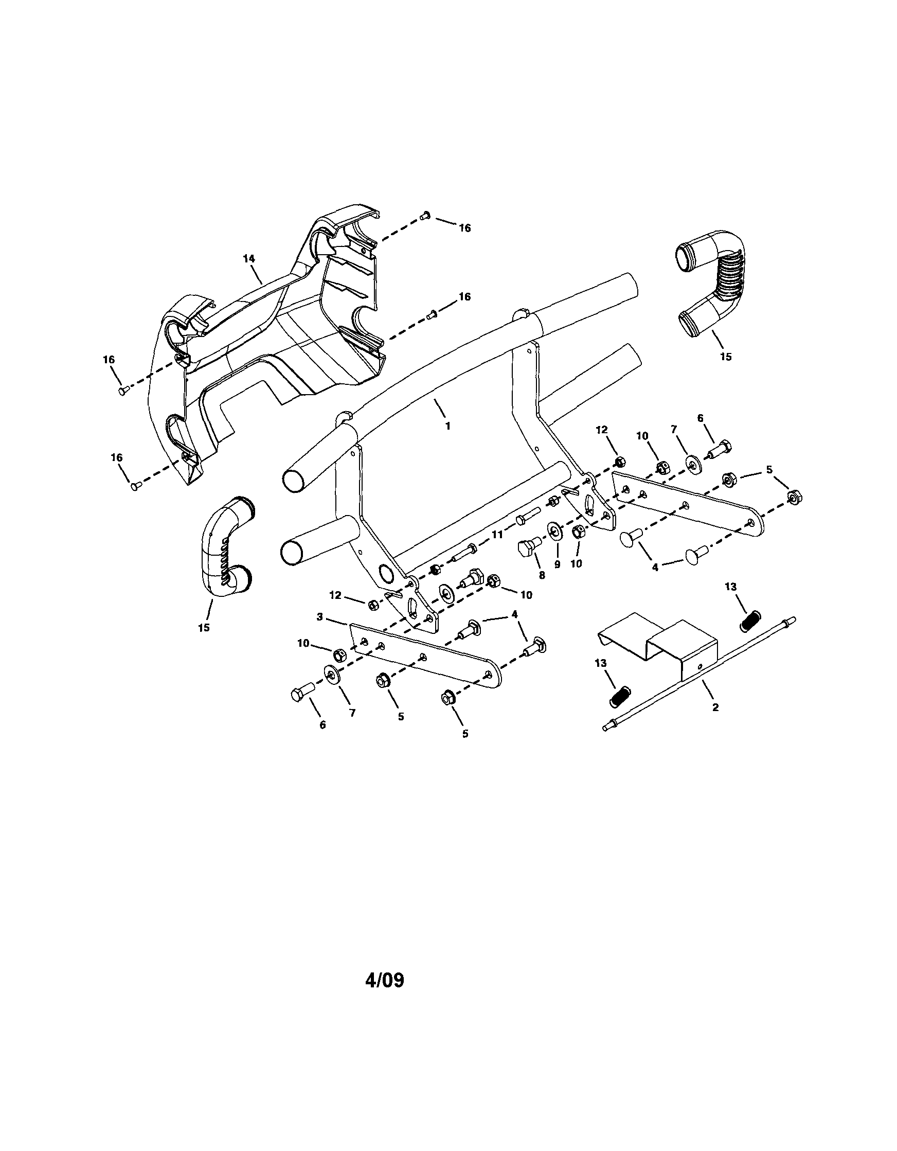 Craftsman 917421264 brush guard diagram