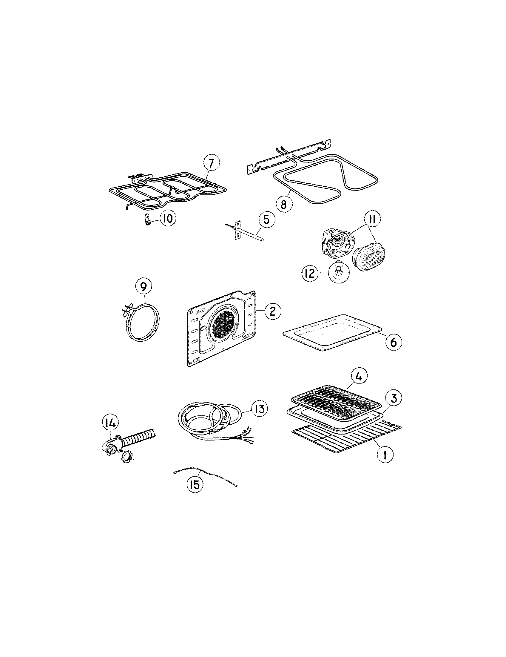 Fisher & Paykel OB24SDPX1-88487A elements/accessories diagram