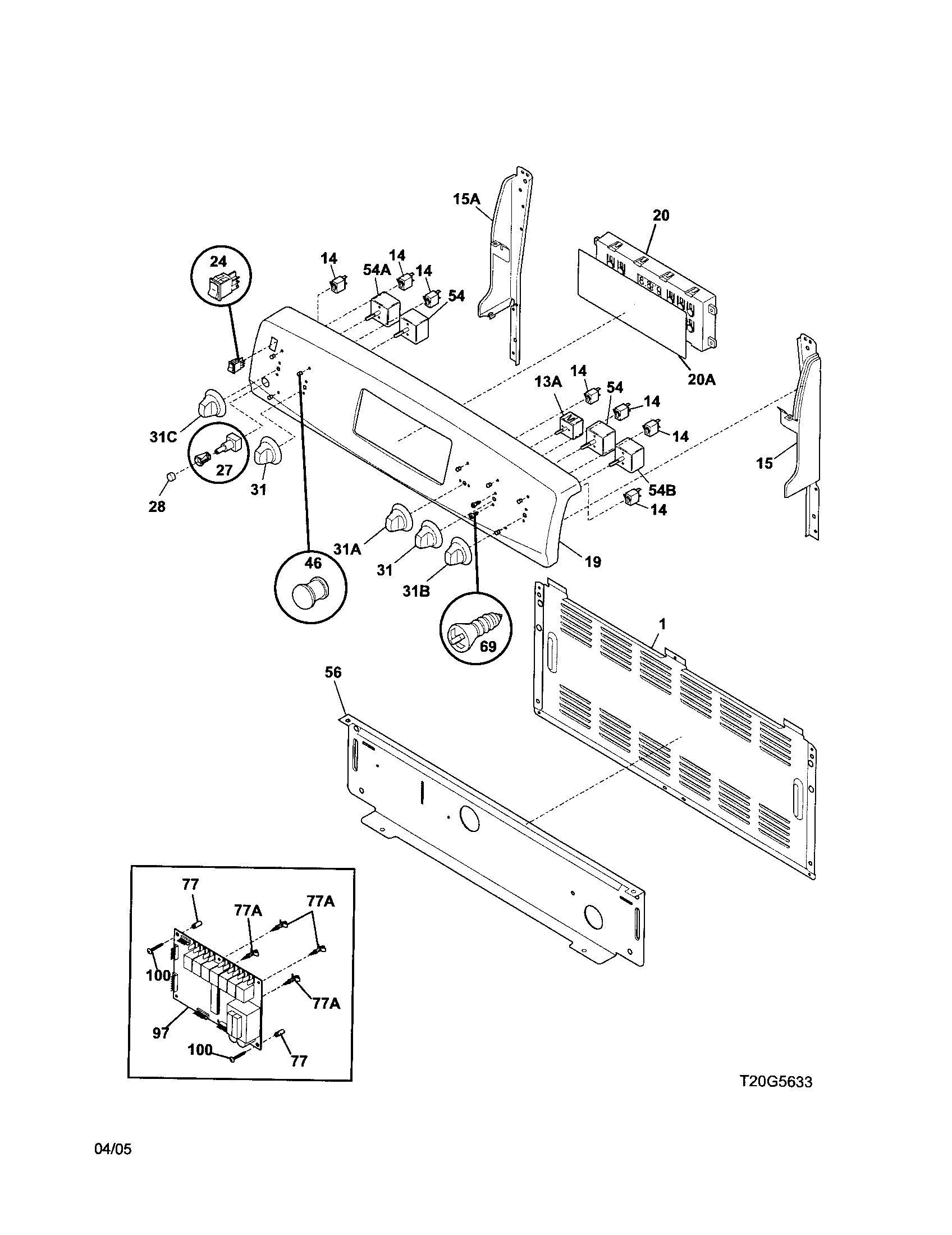 Kenmore 79096224406 backguard diagram