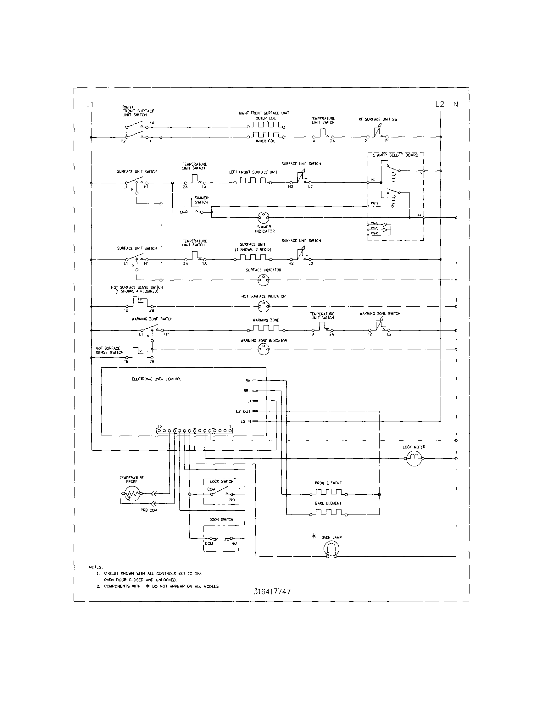 Kenmore 79096224406 wiring schematic diagram