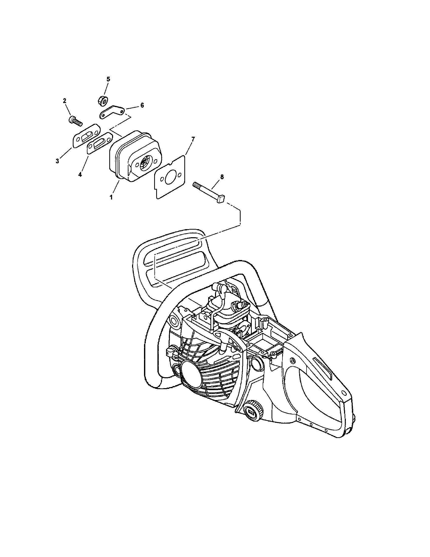 Echo CS-400 exhaust diagram