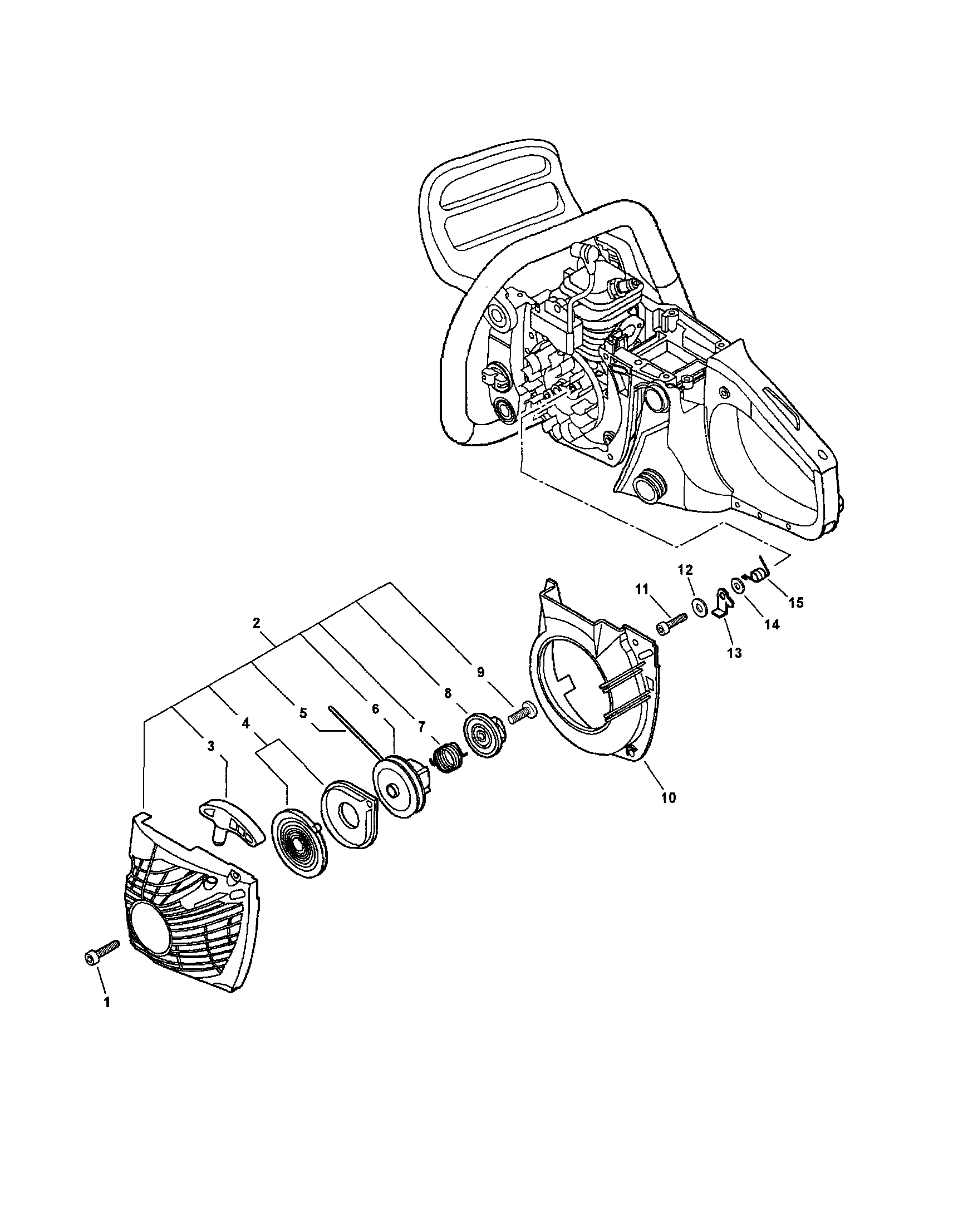Echo CS-400 starter diagram
